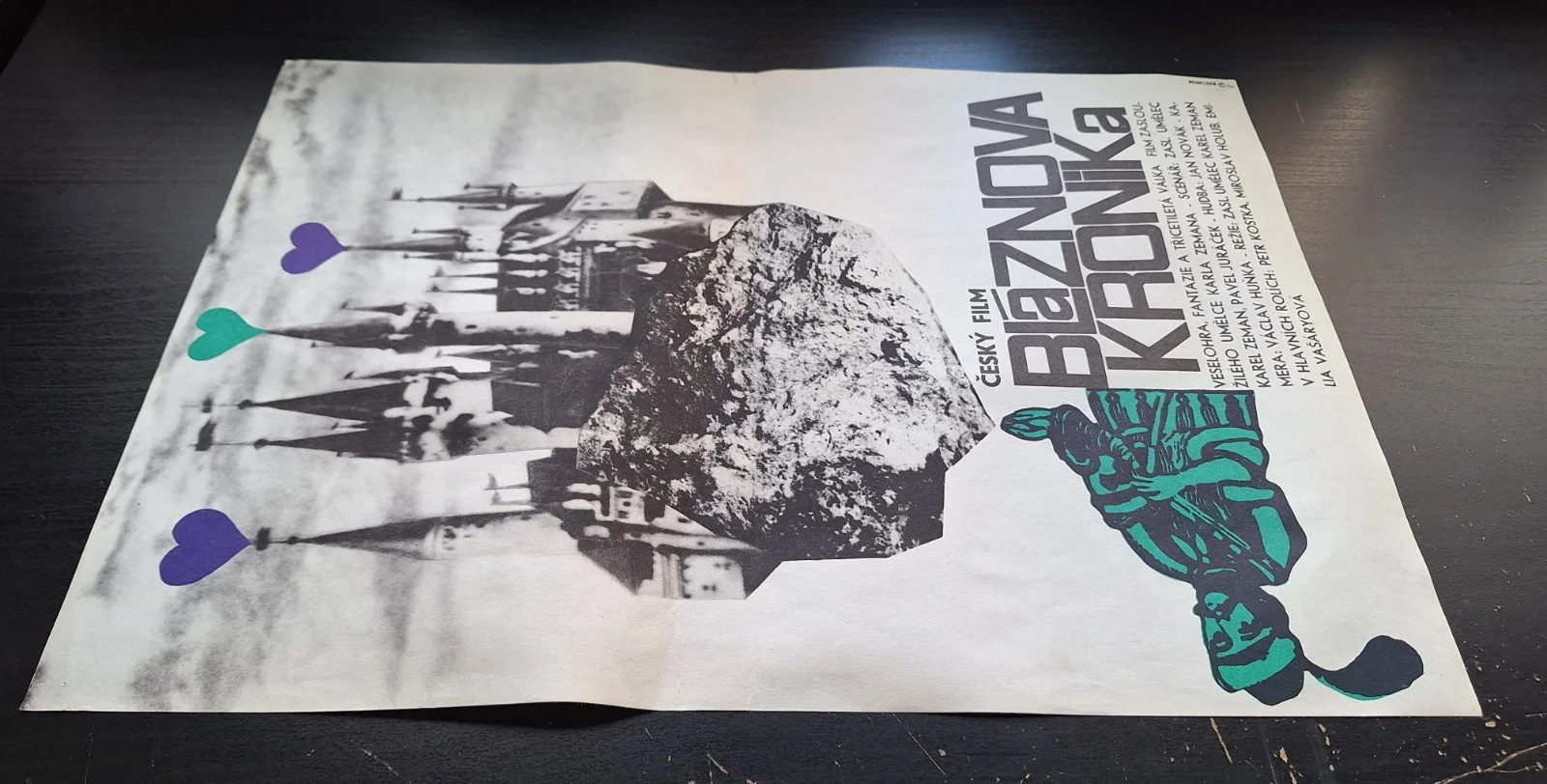 BLAZNOVA KRONIKA, THE JESTER’S TALE, ORIGINAL A3 CZECH MOVIE POSTER, JIRI HILMAR, изображение 2