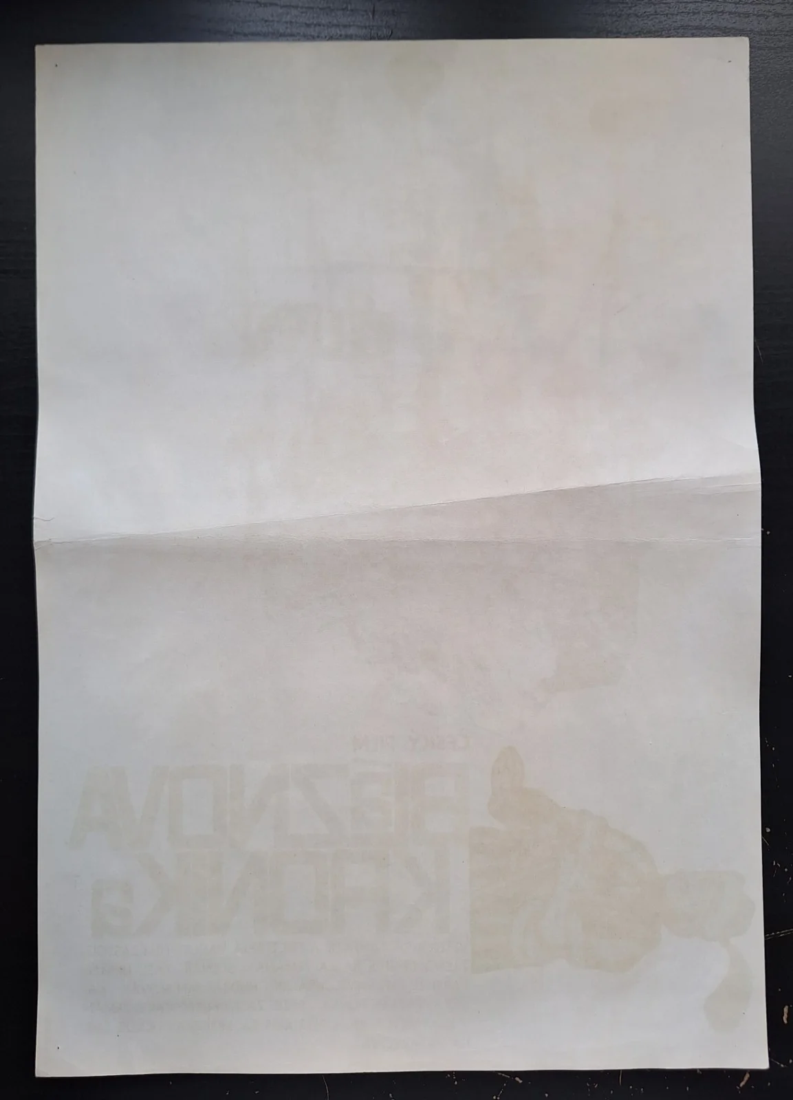 BLAZNOVA KRONIKA, THE JESTER’S TALE, ORIGINAL A3 CZECH MOVIE POSTER, JIRI HILMAR, изображение 3