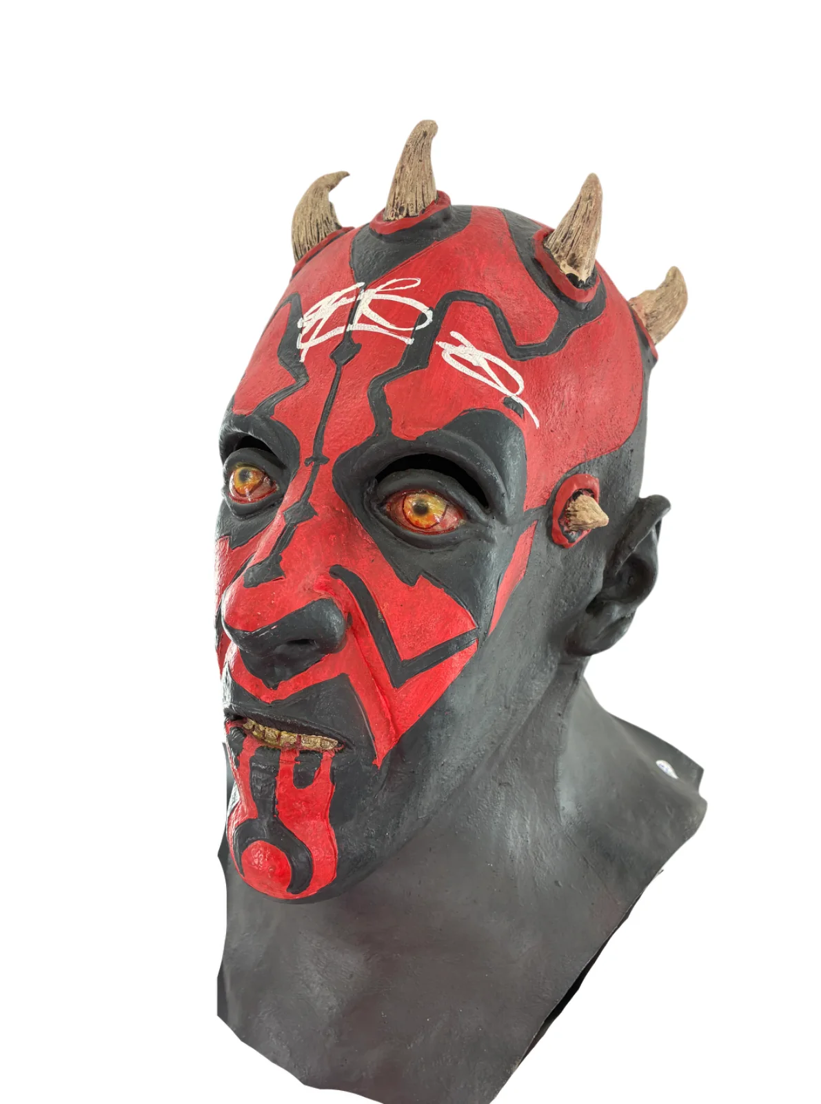 Ray Park — Ray Park Signed Autographed Darth Maul Star Wars Full Size Deluxe Mask PSA COA, image 2