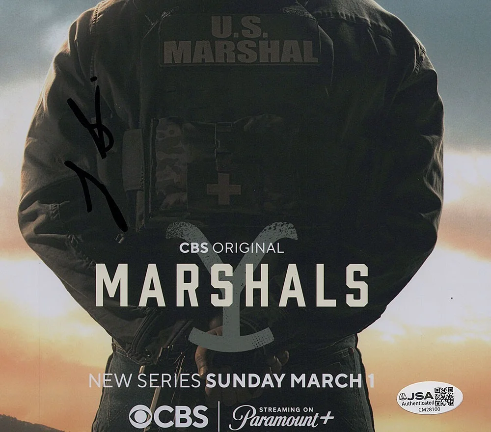 Luke Grimes — Luke Grimes signed "MARSHALS" 8x10 Photo YELLOWSTONE SEXY Kayce Dutton JSA COA, image 3