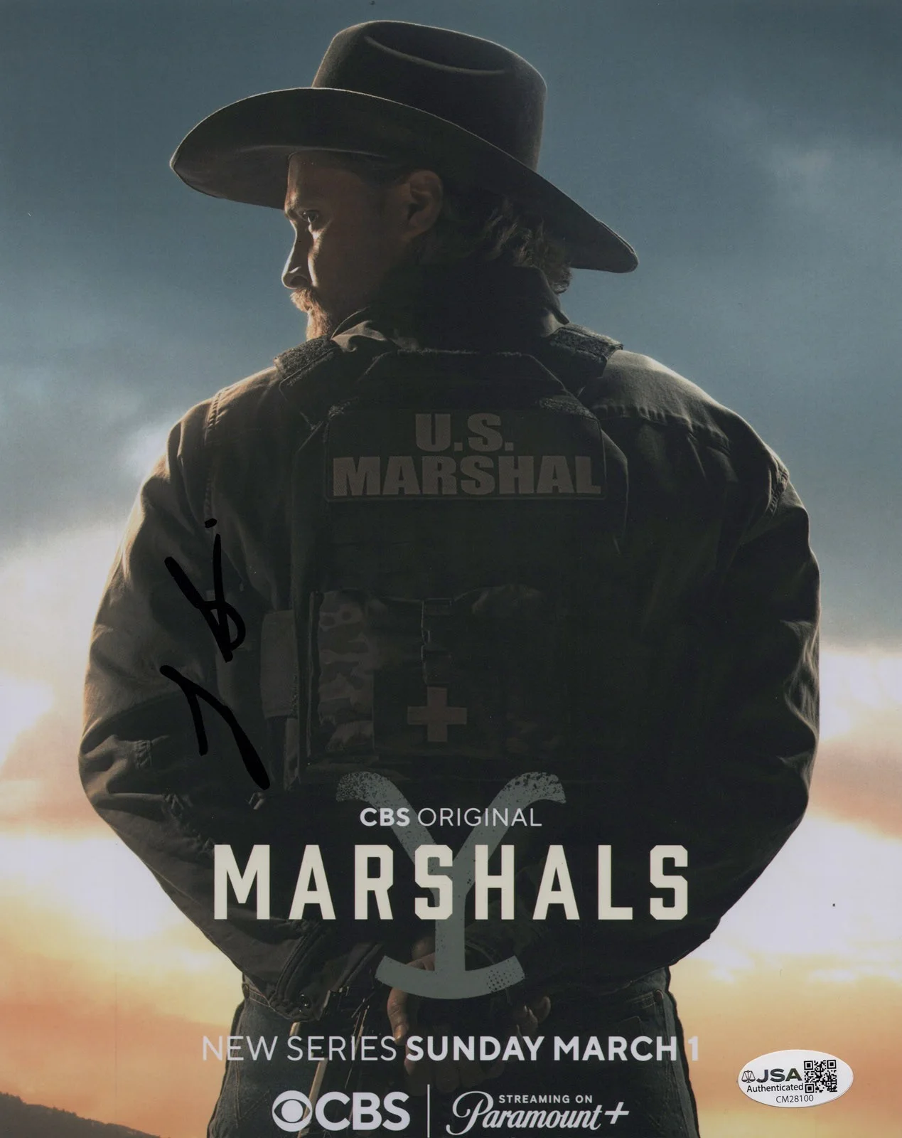 Luke Grimes — Luke Grimes signed "MARSHALS" 8x10 Photo YELLOWSTONE SEXY Kayce Dutton JSA COA, image 5