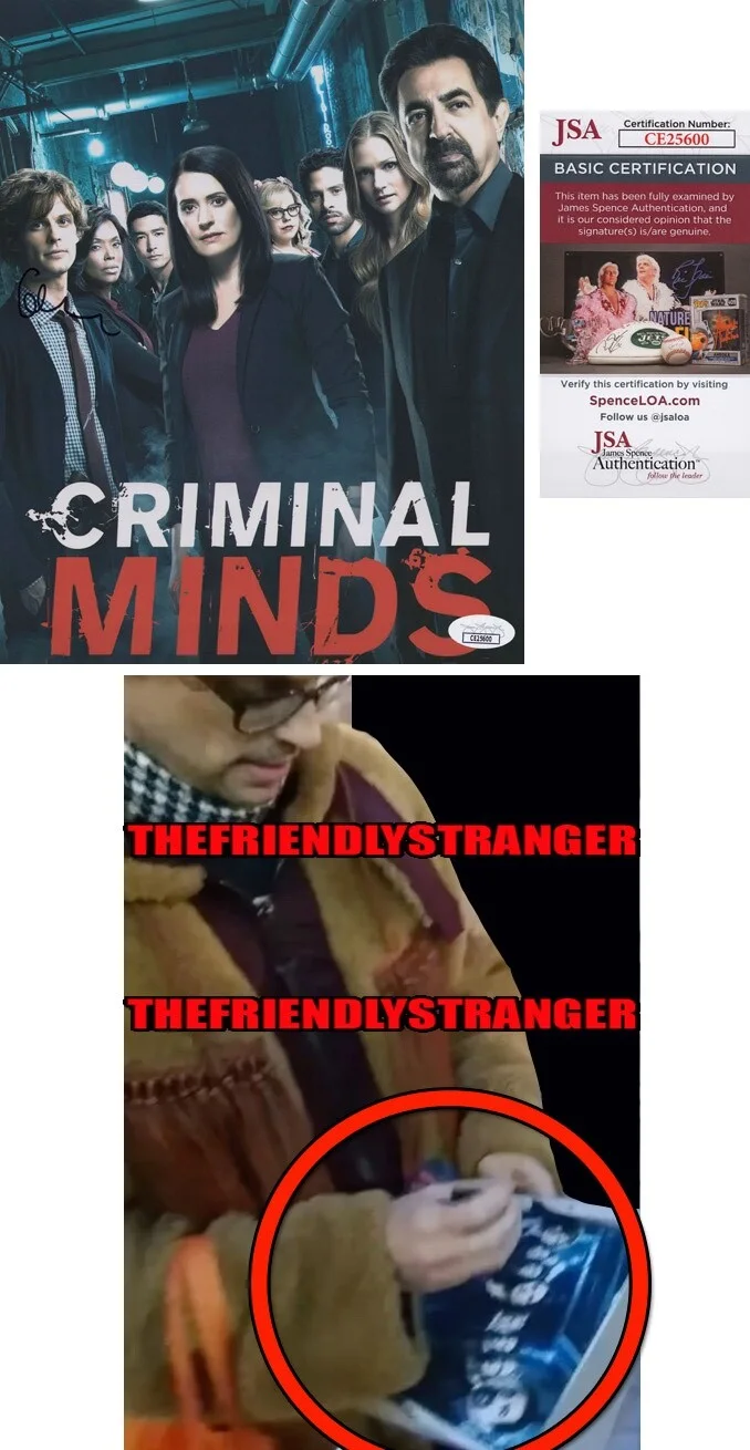 Matthew Gray Gubler — Matthew Gray Gubler signed "CRIMINAL MINDS" 8x10 Photo h EXCT PROOF Reid JSA COA