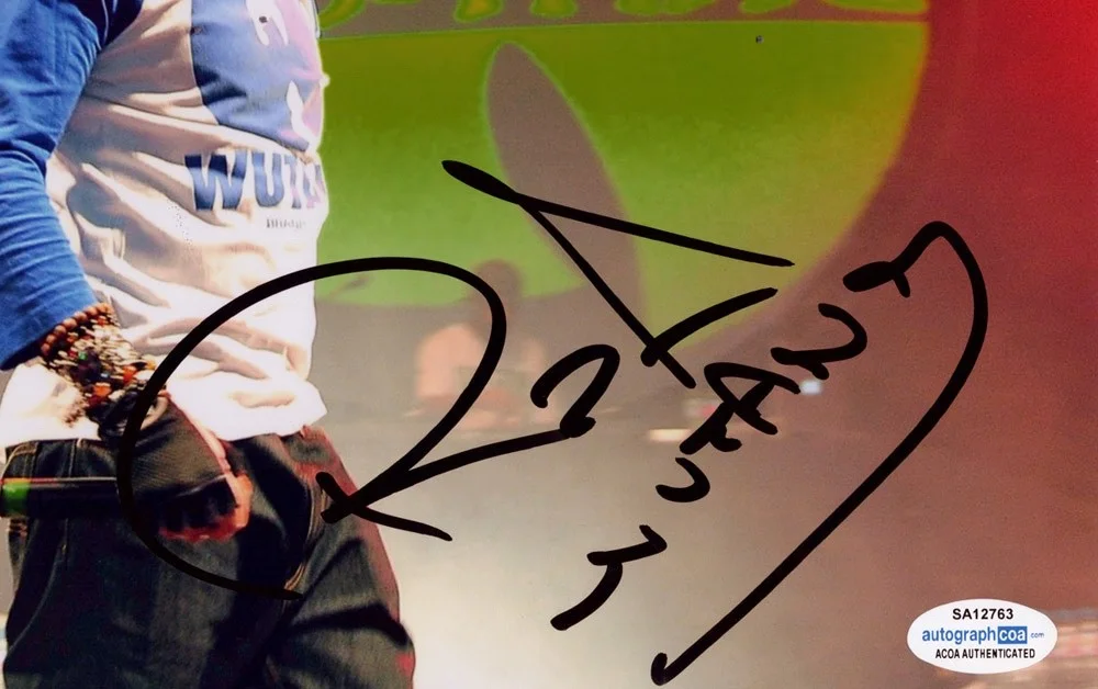 RZA — RZA signed "WU TANG CLAN" 8x10 Photo f PROOF Wu Tang Inscription ACOA COA Rare, изображение 4