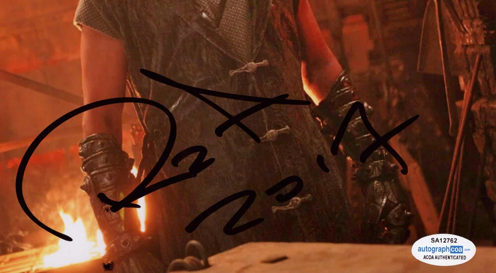 RZA — RZA signed "THE MAN WITH IRON FISTS" 8x10 Photo d PROOF Wu Tang Clan ACOA COA, изображение 4