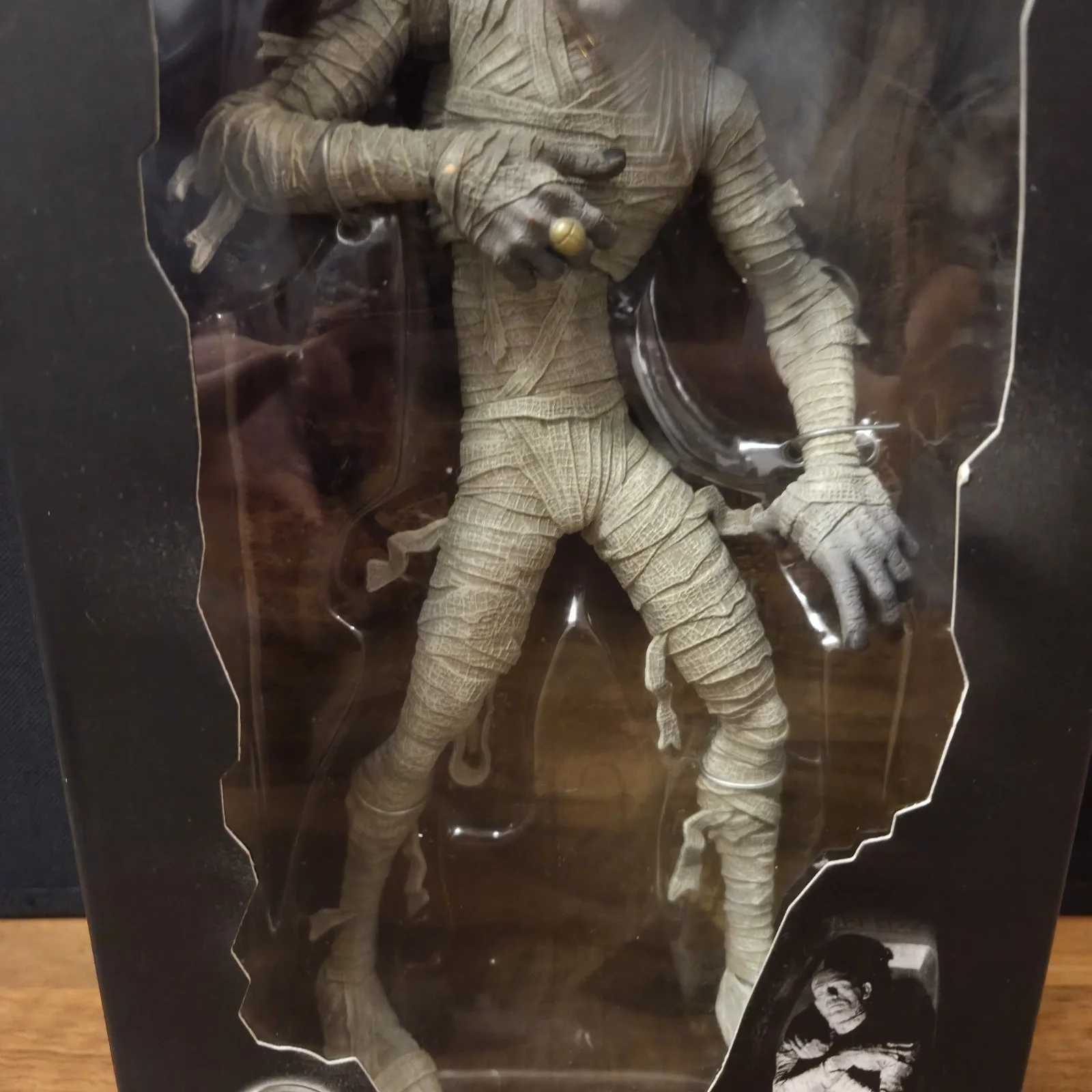 Mezco Universal Monsters The Mummy 9" Action Figure Black & White NYCC 2014 New, image 5