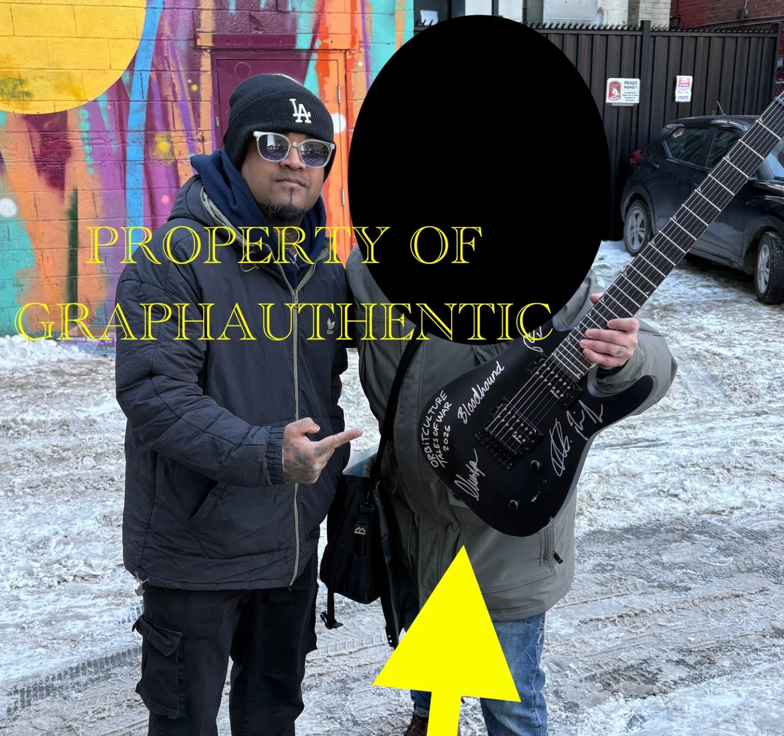 ORBIT CULTURE SIGNED AUTOGRAPHED JACKSON 7 STRING GUITAR X4 EXACT PROOF NIKLAS, image 4
