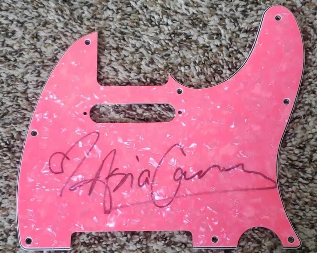 Alluring ASIA CARRERA, Film Star: Tele Pickguard Autographed Signed, image 2