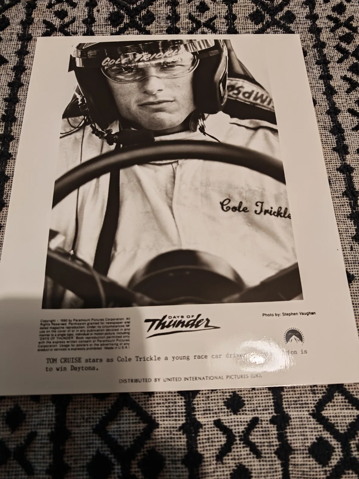 DAYS OF THUNDER 1990 Tony Scott B&W 8x10” Press Photos Tom Cruise job lot, изображение 3