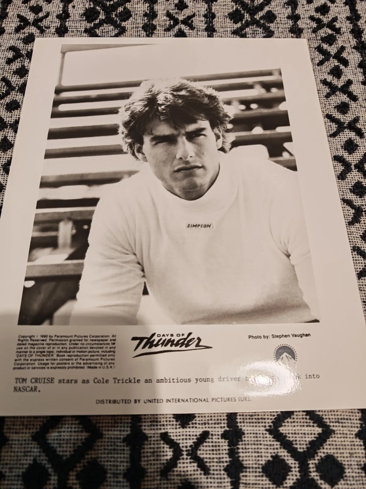 DAYS OF THUNDER 1990 Tony Scott B&W 8x10” Press Photos Tom Cruise job lot, изображение 4