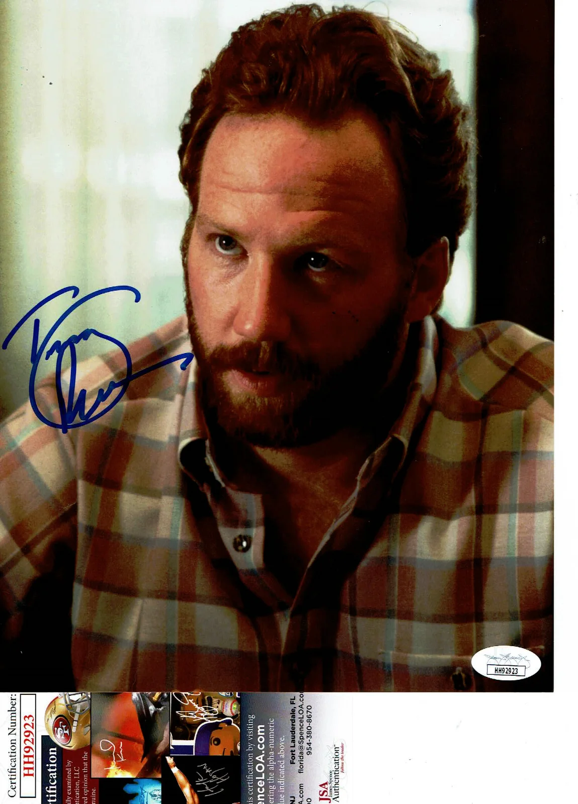 Tim Busfield — Field of Dreams Tim Busfield autographed 8x10 color photo JSA Certified