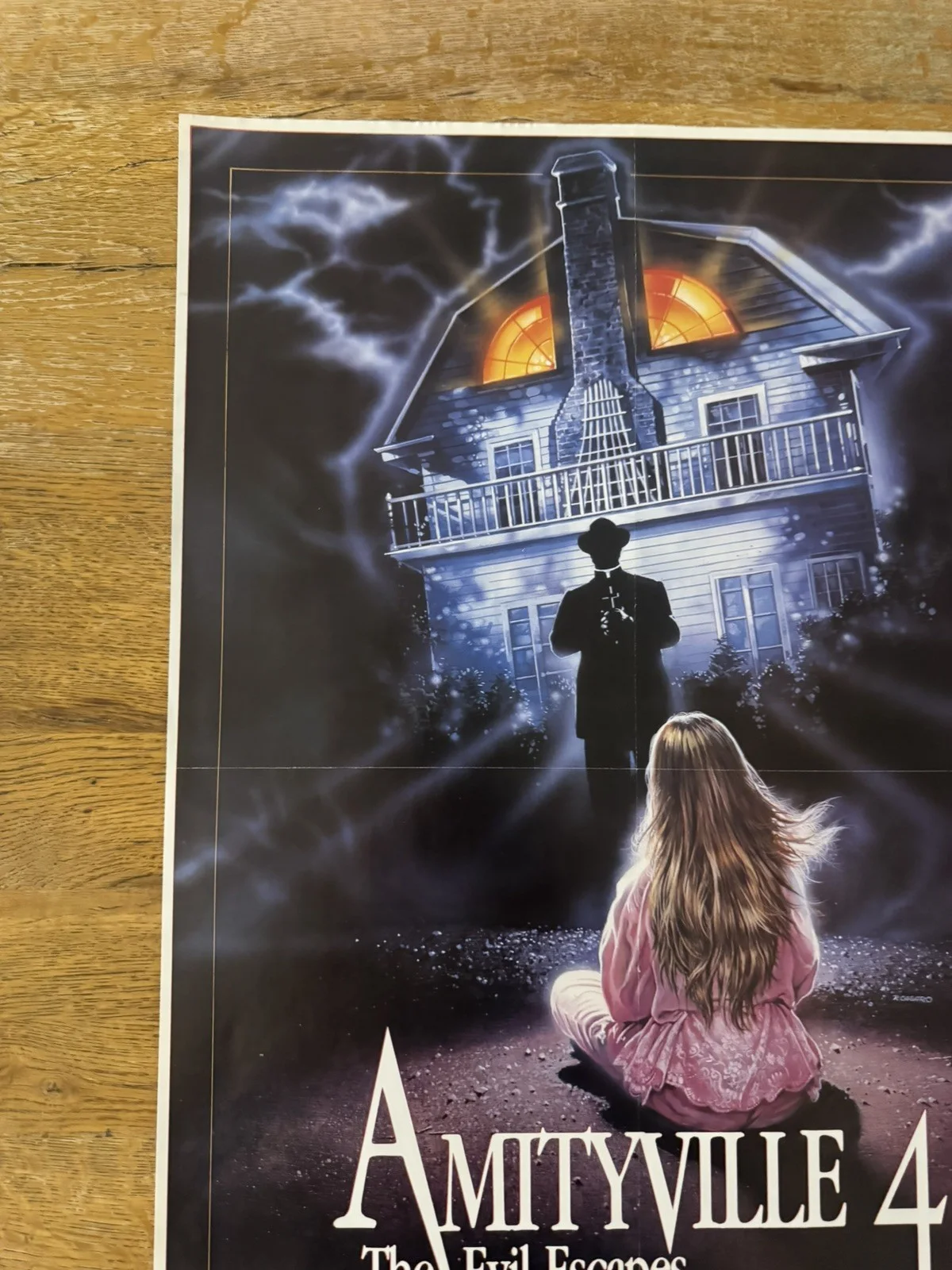 Amityville 4 Video Shop VHS Poster rare, изображение 2