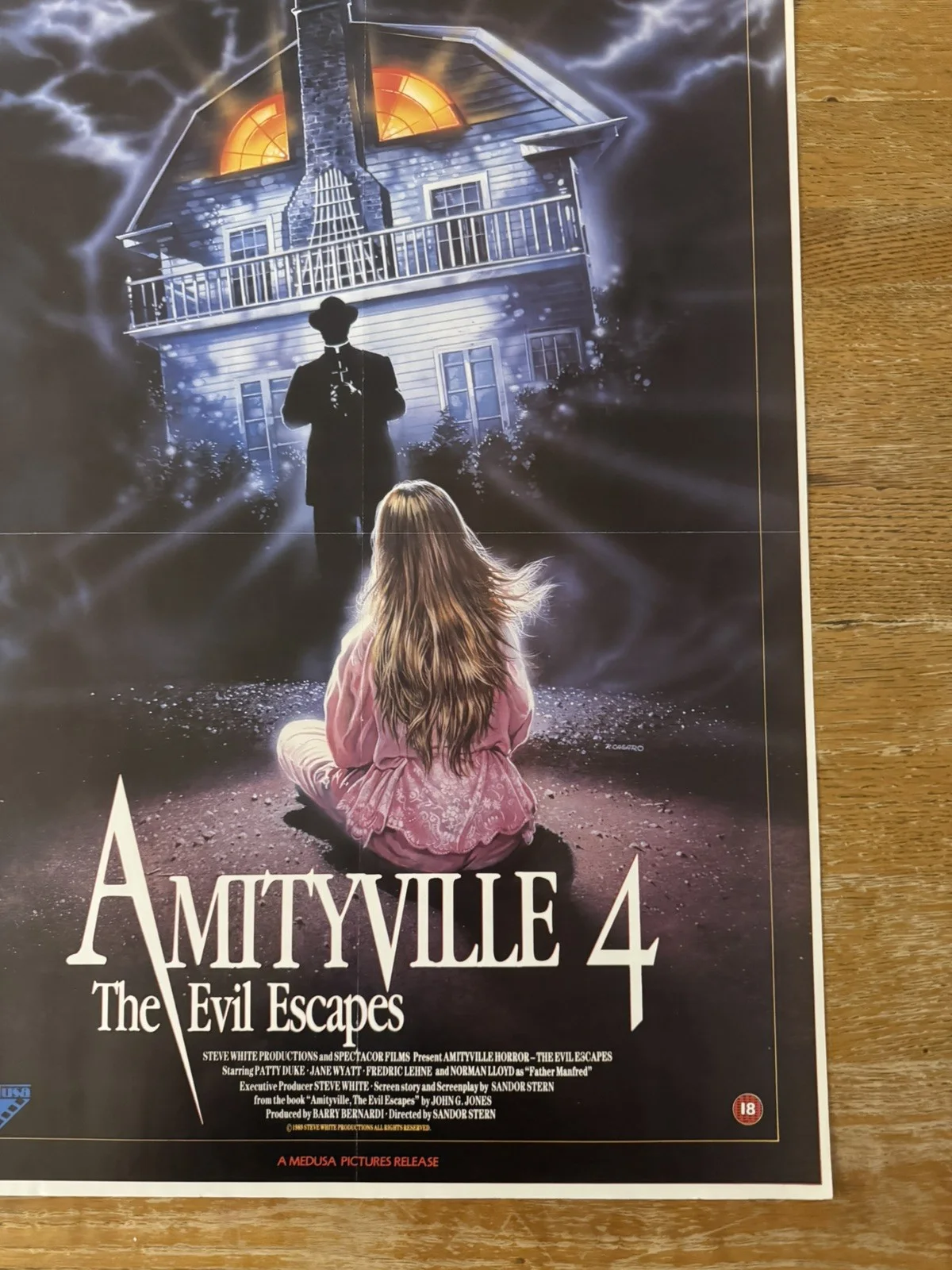 Amityville 4 Video Shop VHS Poster rare, изображение 3