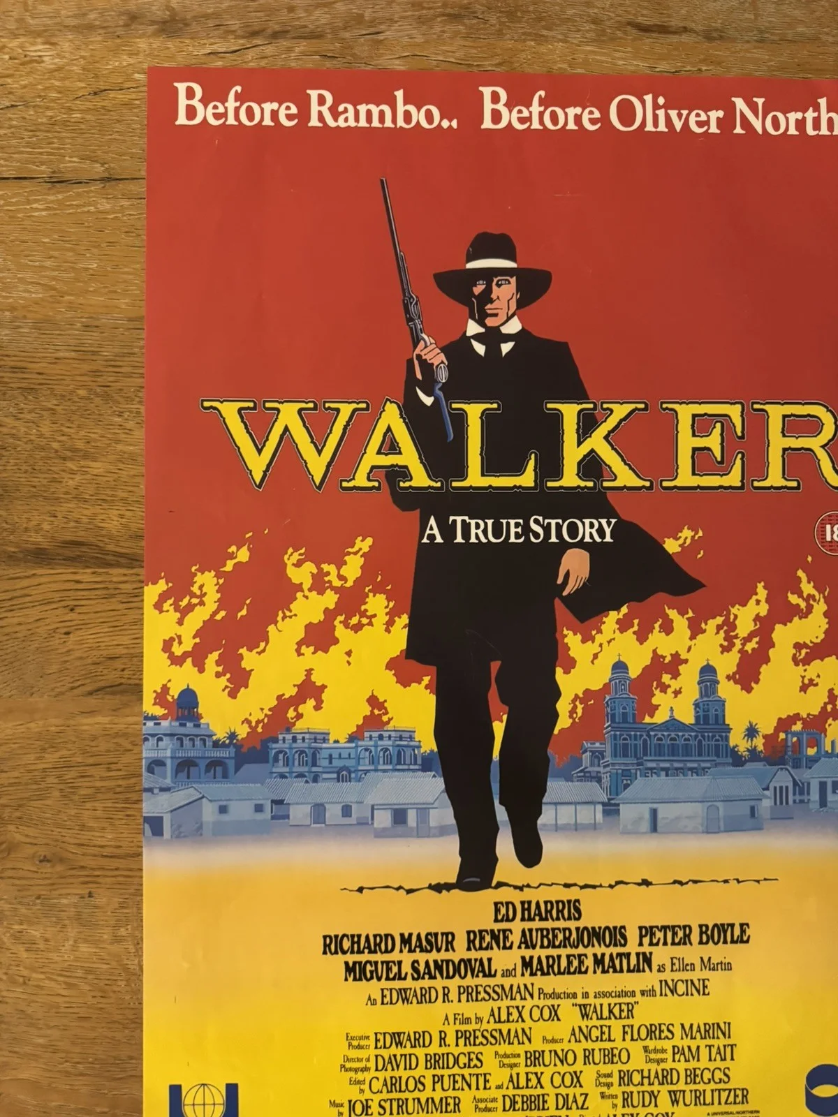 Walker 1987 Video Shop VHS Poster rare, image 2