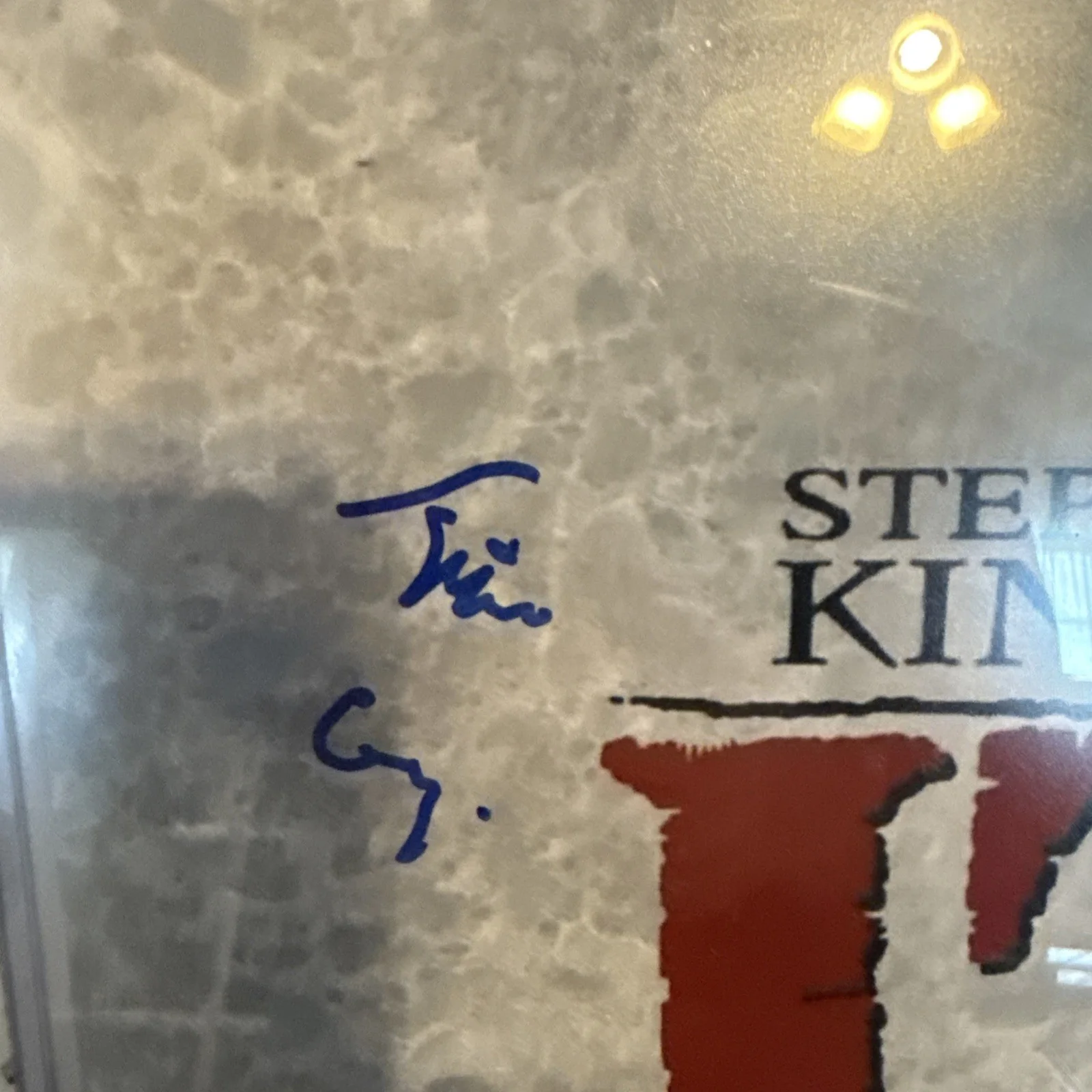 Tim Curry — Tim Curry Signed Stephen Kings IT 11x17 Movie Poster Pennywise Cert HOLO AUTO, изображение 2