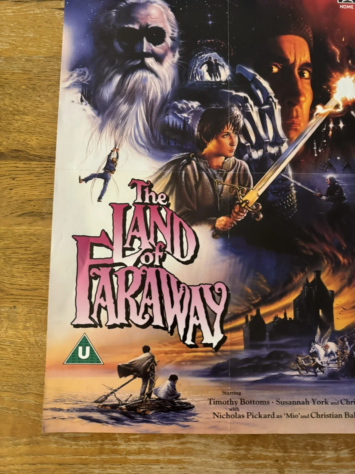 The Land Of Faraway 1987 Video Shop VHS Poster rare, изображение 2