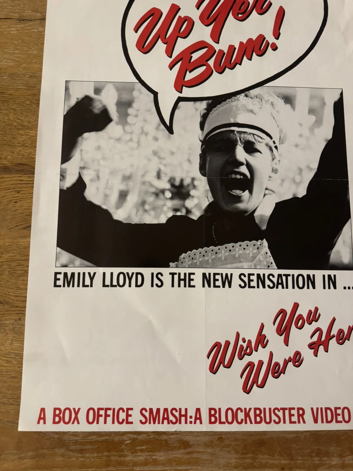 Wish you were here 1987 Video Shop VHS Poster rare, изображение 2
