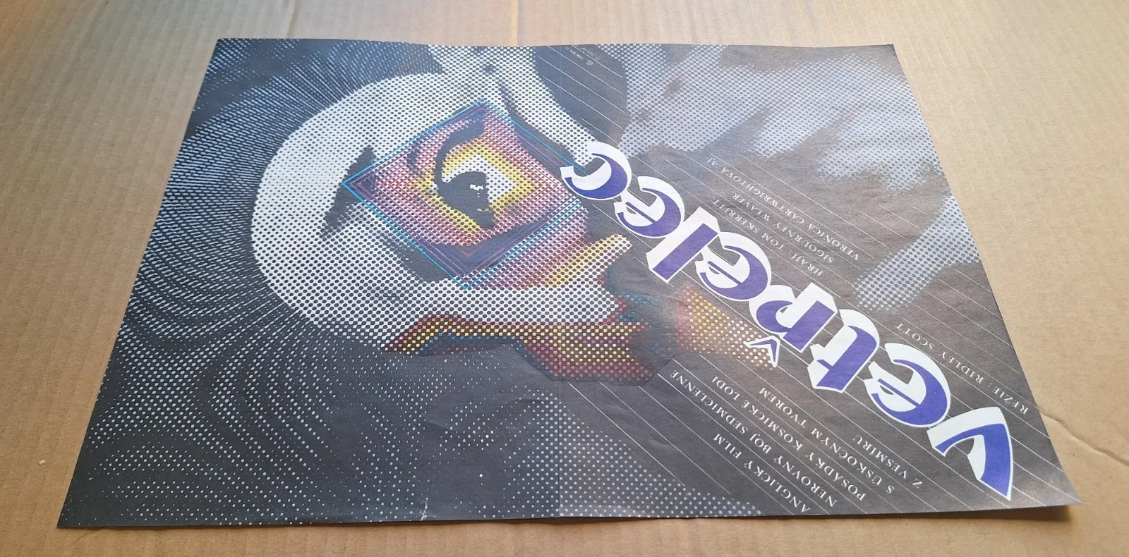 ALIEN, VETRELEC, SIGOURNEY WEAVER, ORIGINAL A3 CZECH MOVIE POSTER ZDENEK ZIEGLER, изображение 3