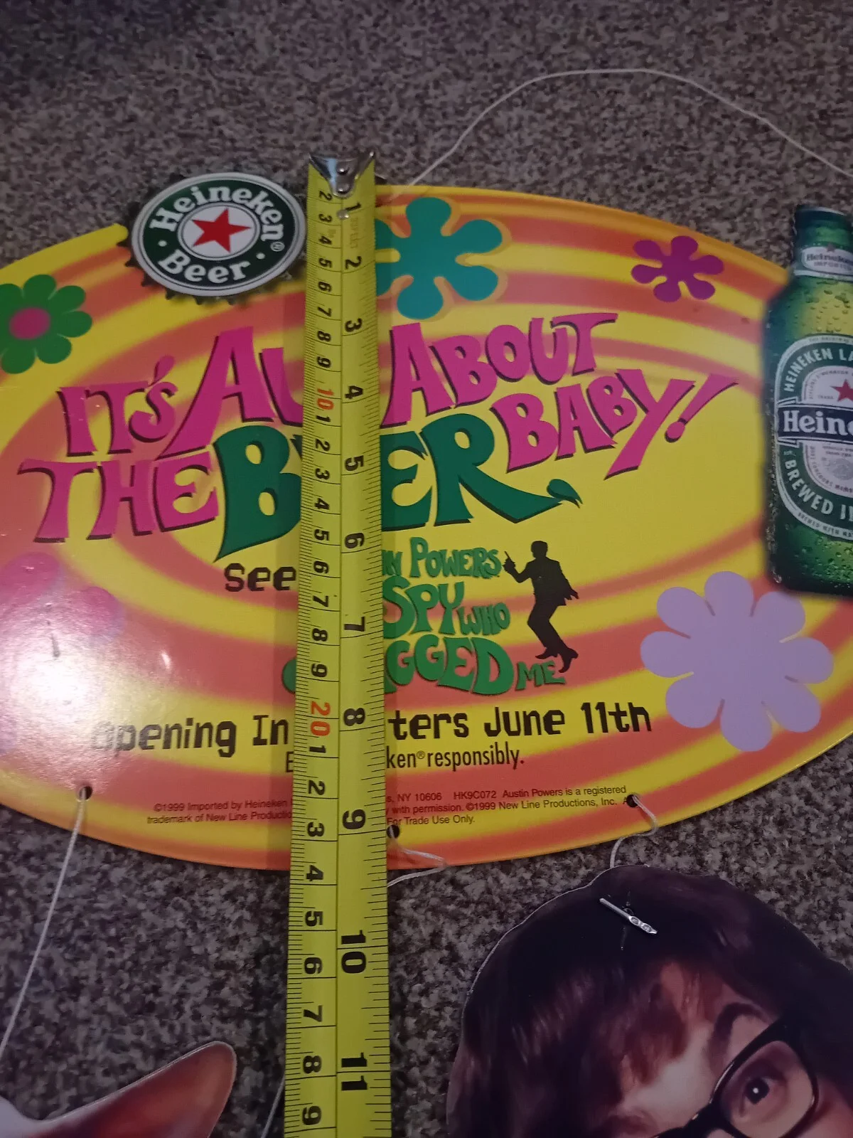 Vintage 1999 Austin Powers Heineken "It’s All About The Beer Baby" Advert Promo, изображение 2