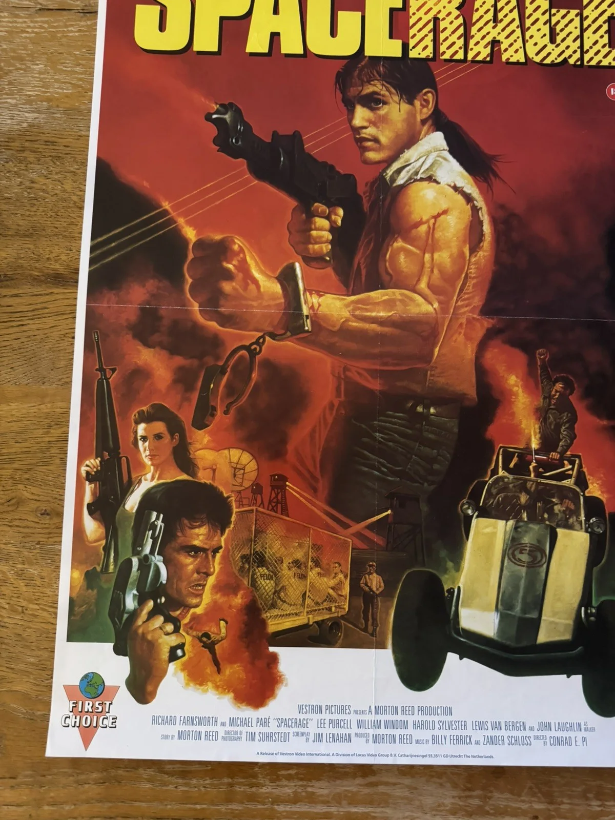 Spacerage 1985 Video Shop VHS Poster rare, изображение 2