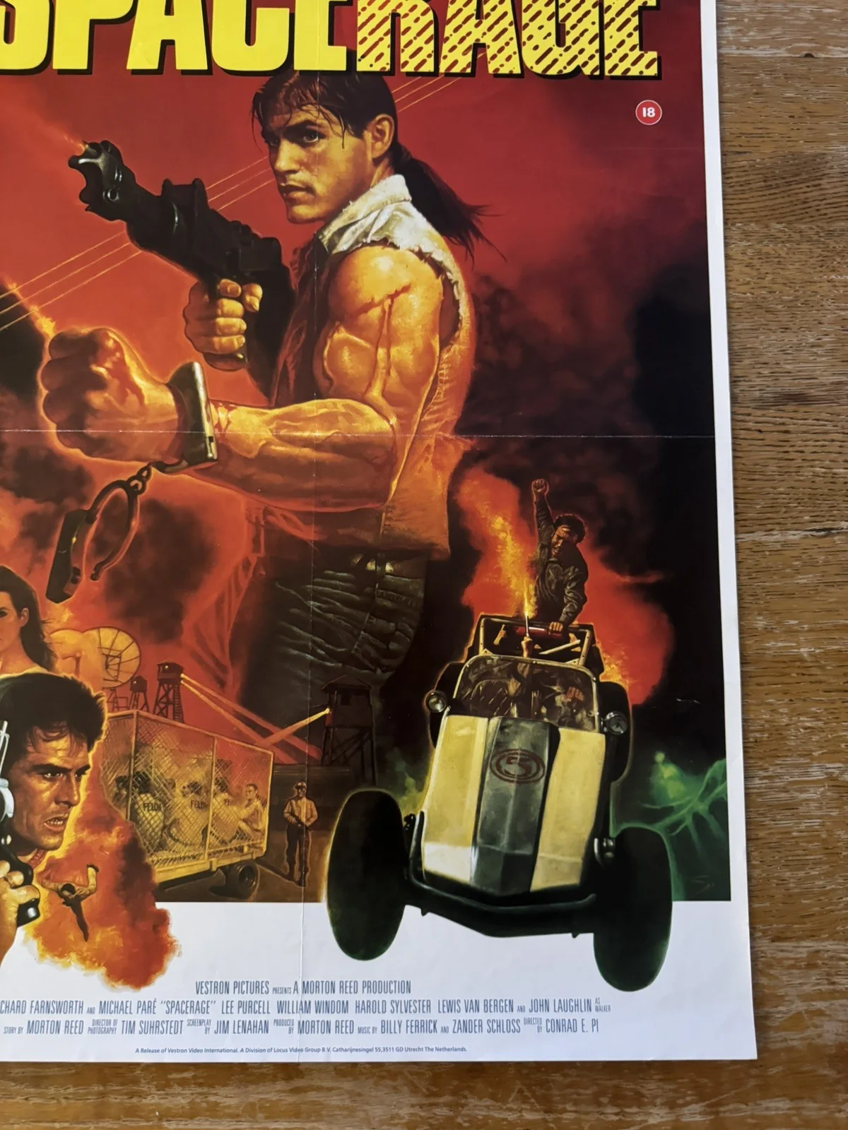 Spacerage 1985 Video Shop VHS Poster rare, изображение 3