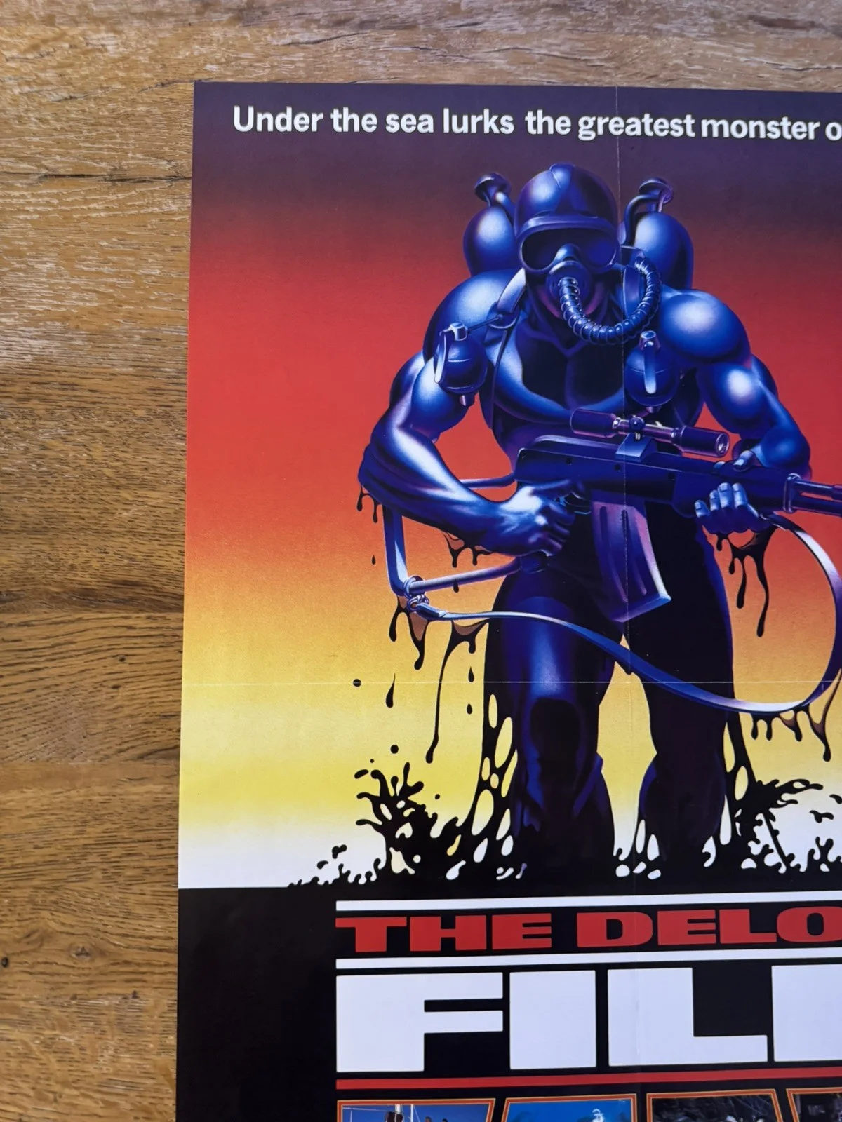 The Delos File 1986 Video Shop VHS Poster rare, image 3