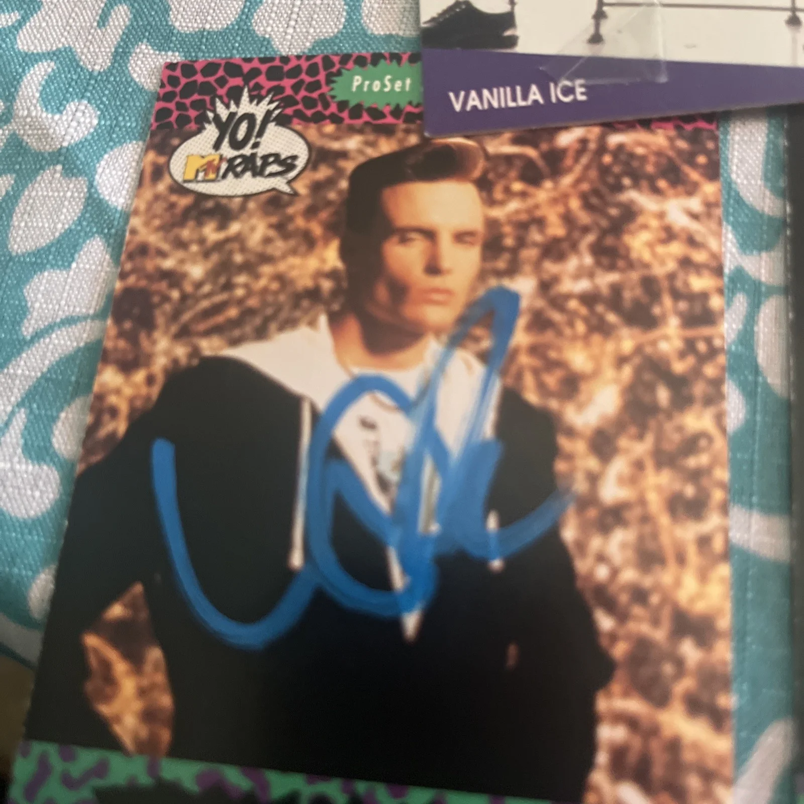Vanilla Ice Autographed Yo MTv Raps Card Signed Rate #91, image 2