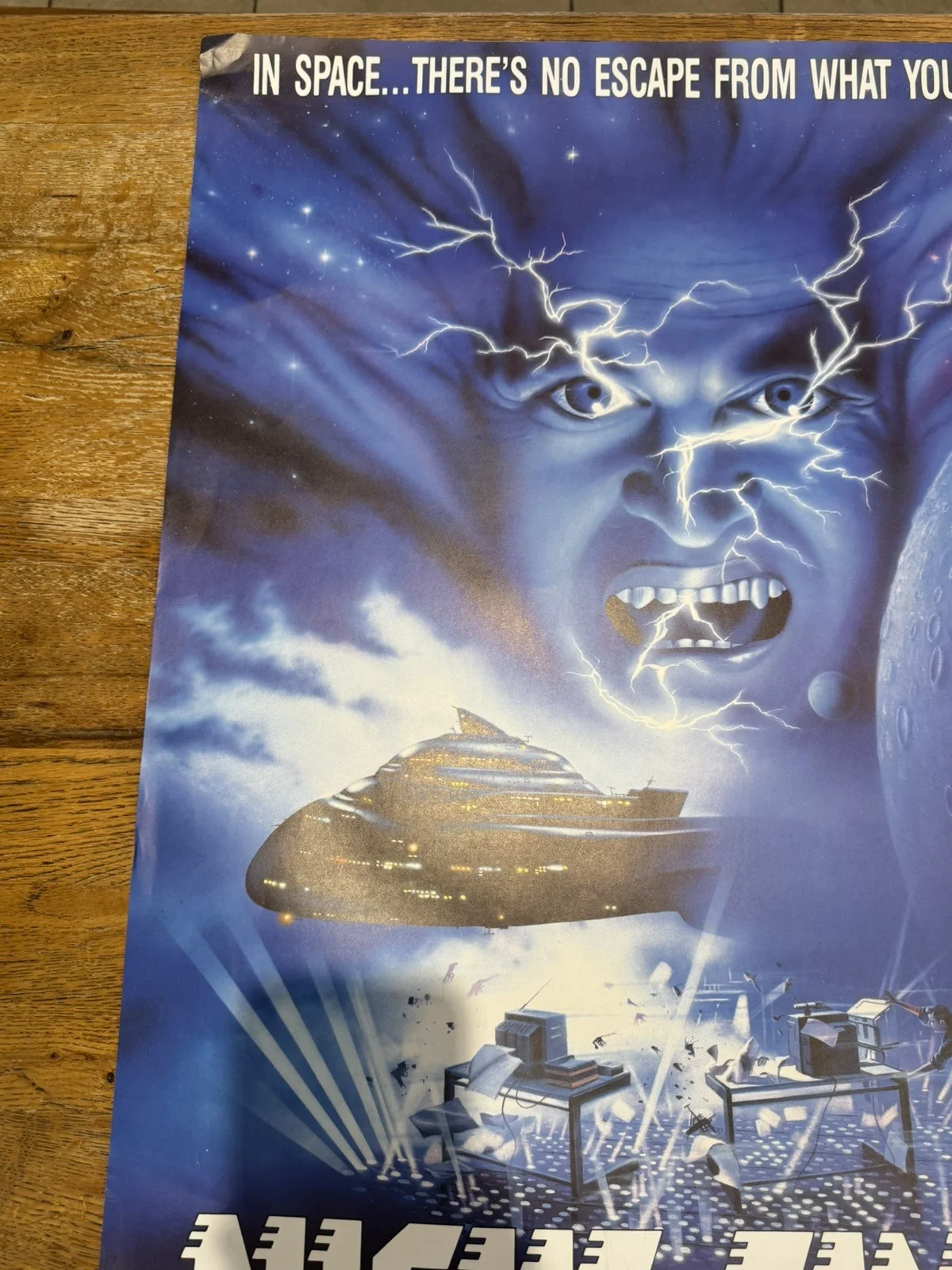 Night Flyers 1987 A1 Video Shop VHS Poster rare, image 5