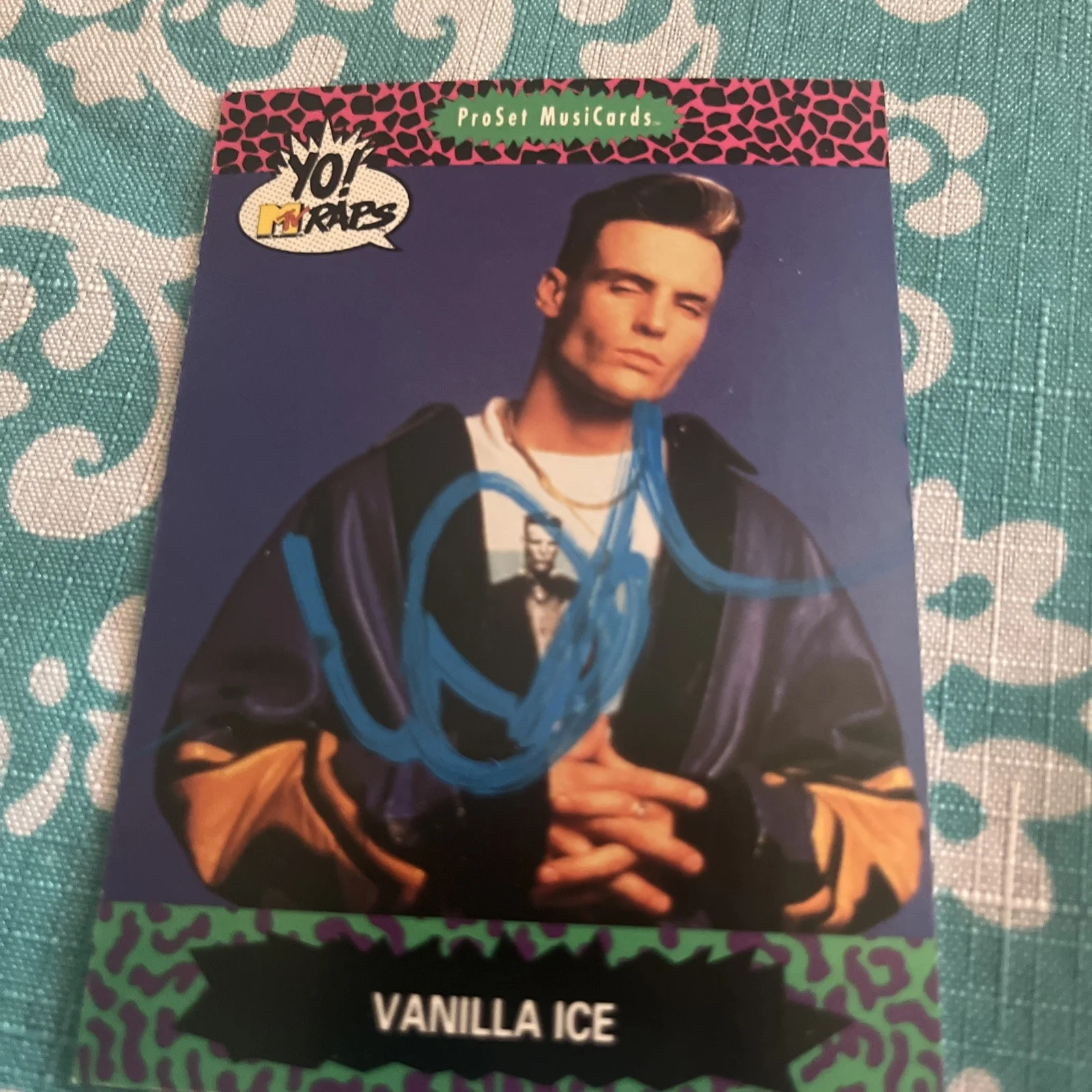 Vanilla Ice Autographed Yo MTv Raps Card Signed Rate #86, image 2