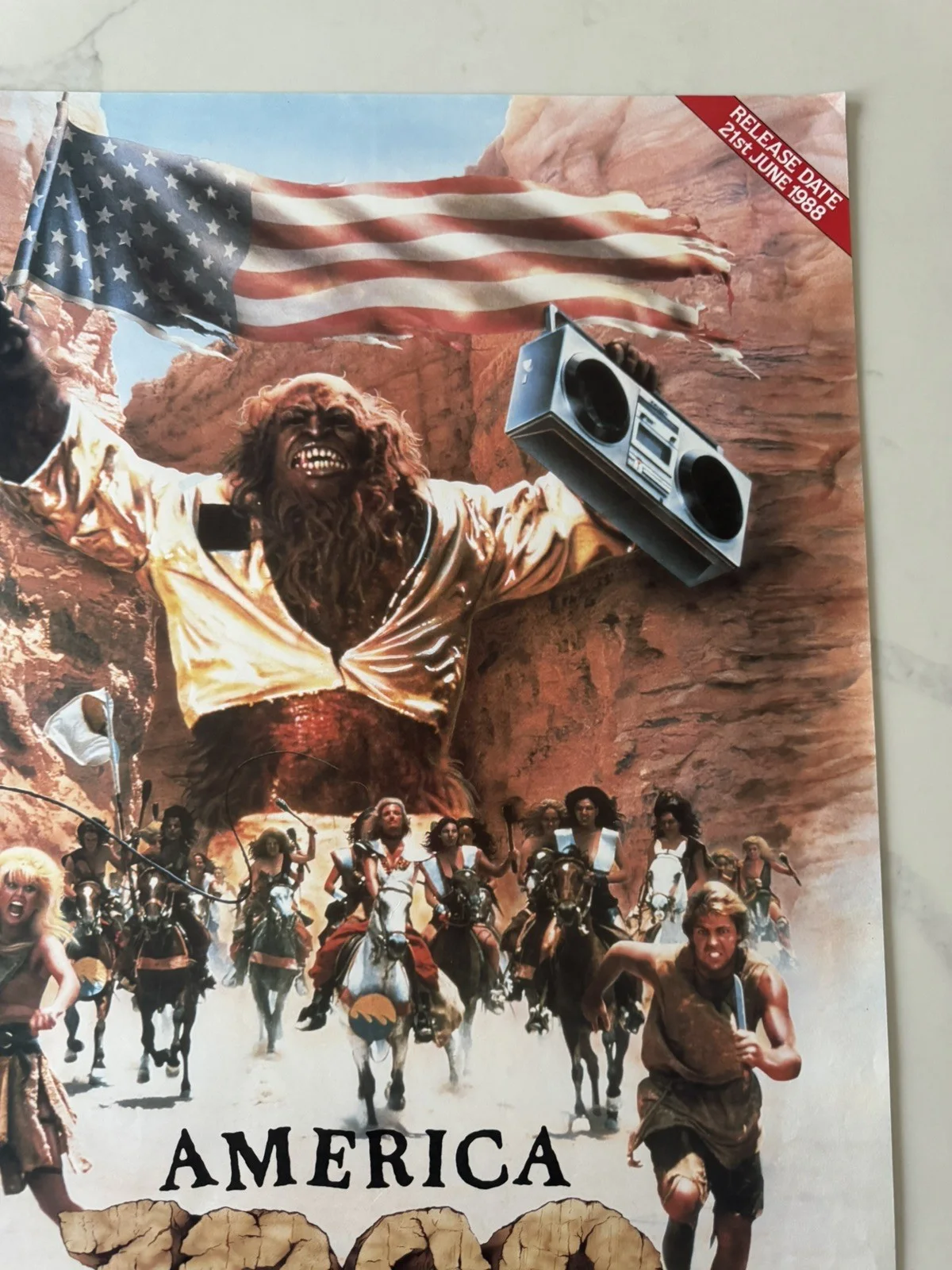 America 3000 1988 video movie shop poster, изображение 2