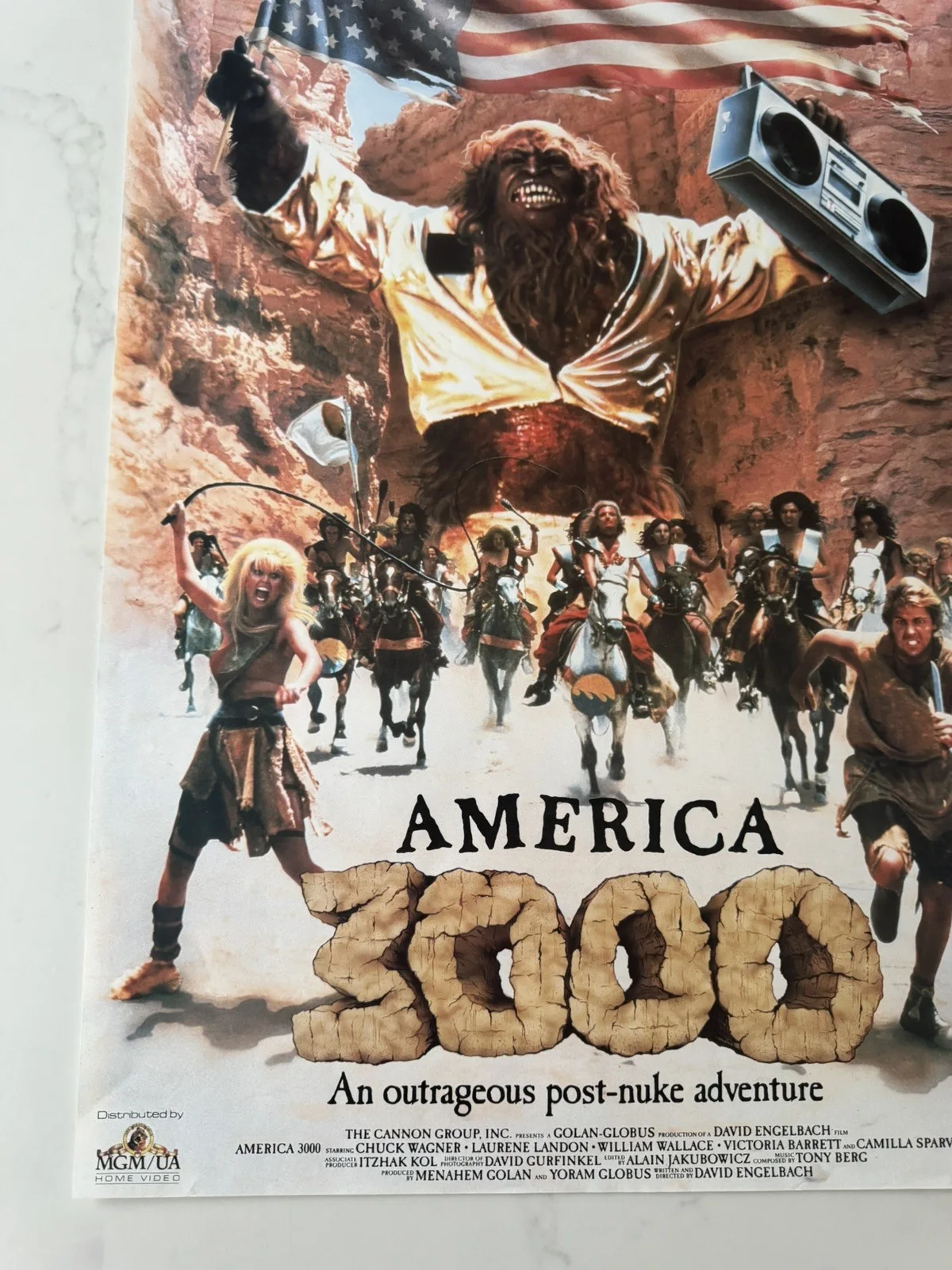 America 3000 1988 video movie shop poster, изображение 3