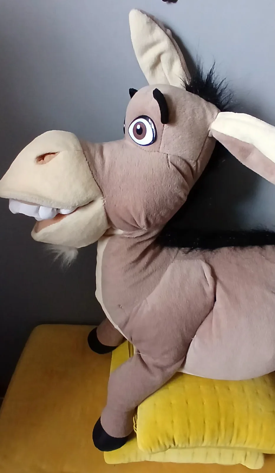 Donkey Shrek The Third Large 17 Inch Soft Toy 2007 Dreamworks Movie Character, изображение 3