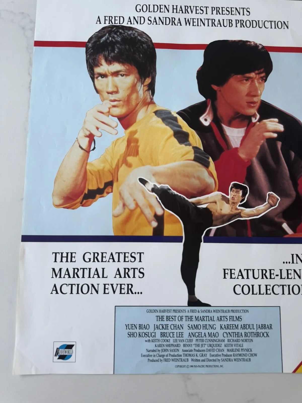 The Best of Martial Arts - Rare Video Rental Poster - Bruce Enter the Dragon Lee, изображение 2