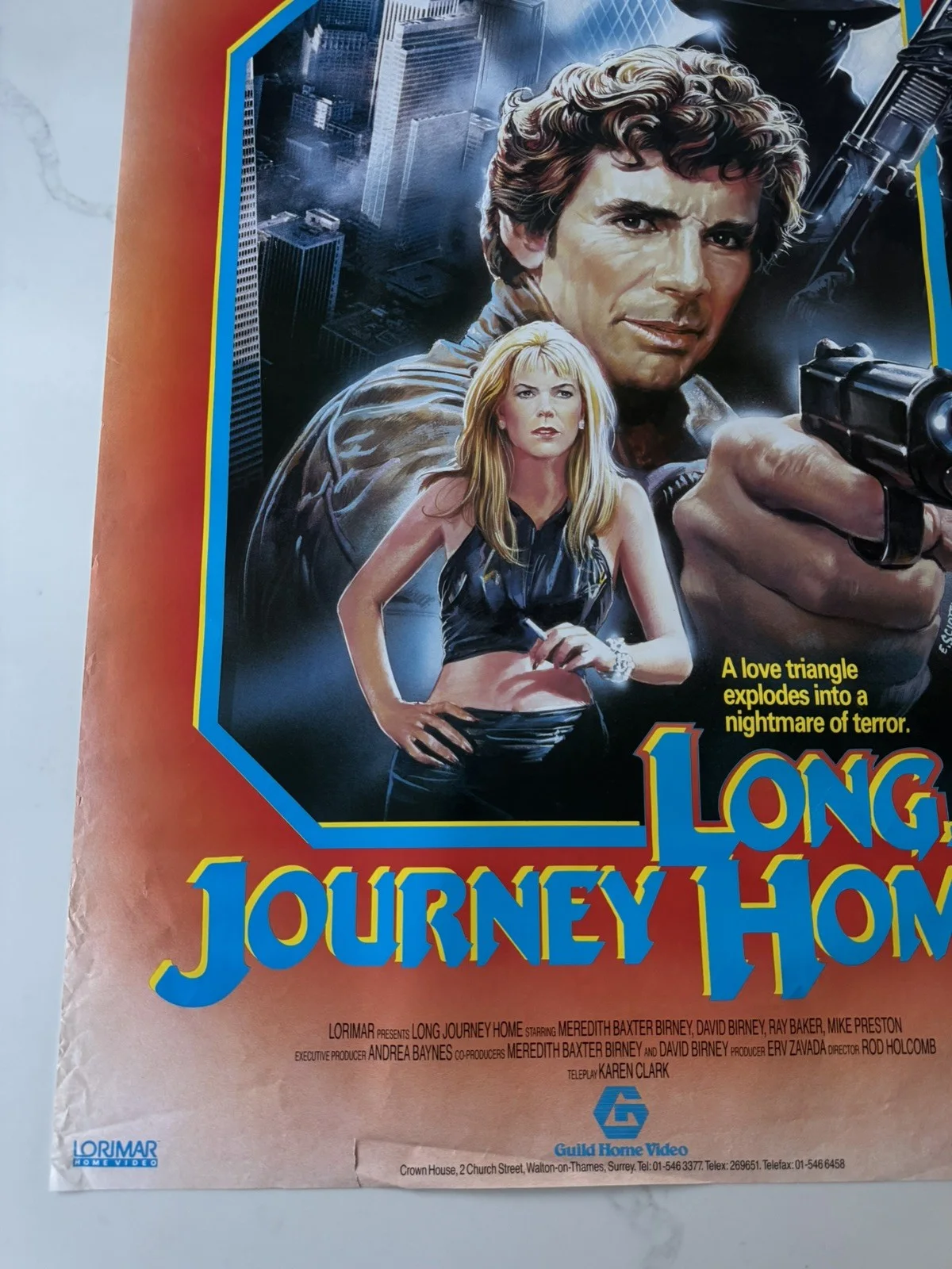 Long Journey Home 1987 Video Shop VHS Poster rare, изображение 3