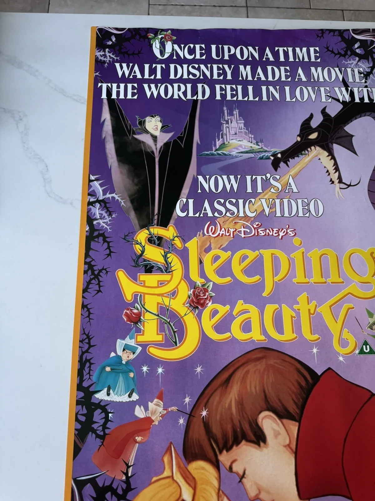 Sleeping Beauty 1988 Video Shop VHS Poster rare, изображение 5