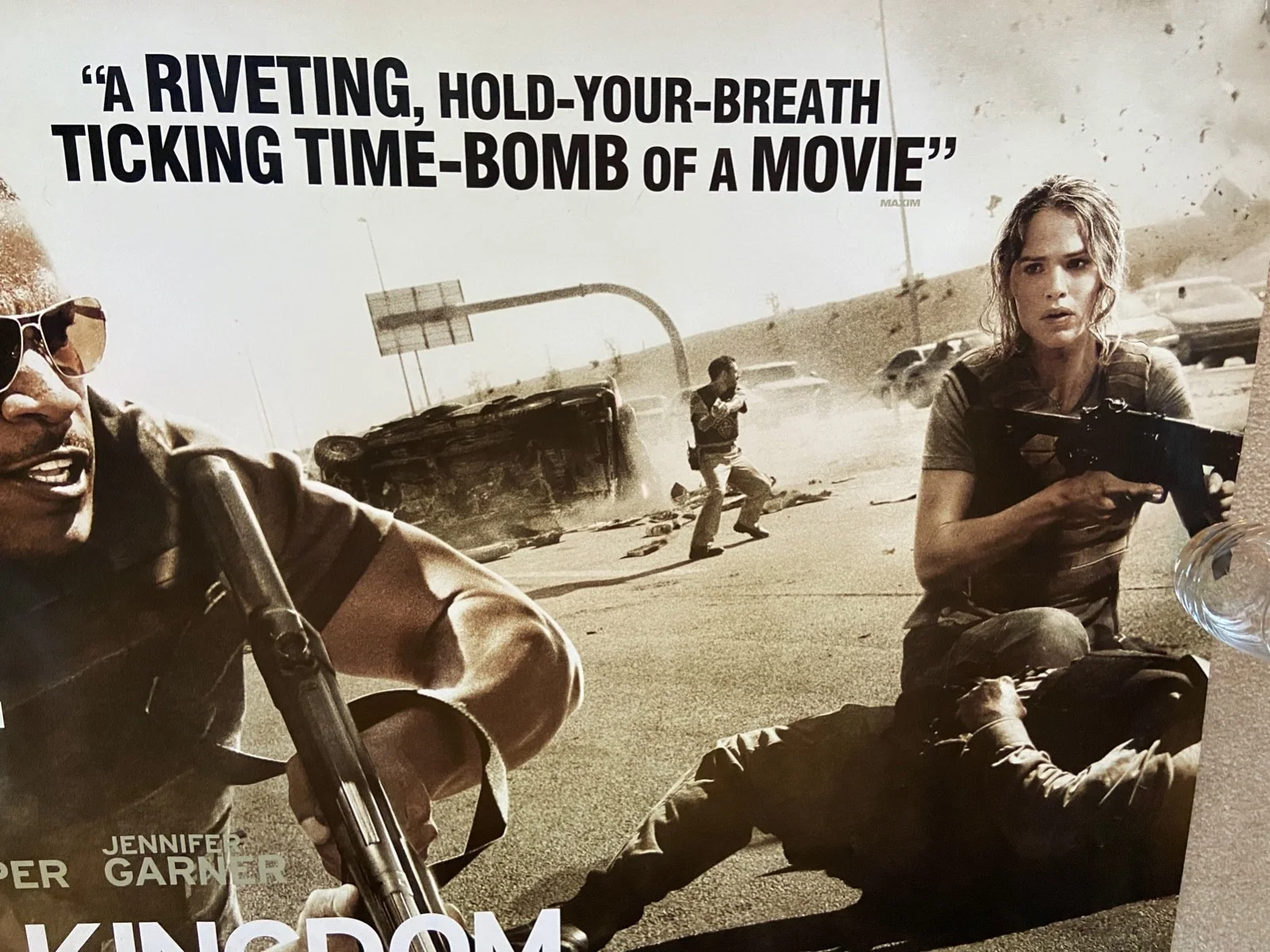 THE KINGDOM Jamie Foxx Original UK ADVANCE DSQuad Cinema Poster NEW Rolled 30x40, изображение 3