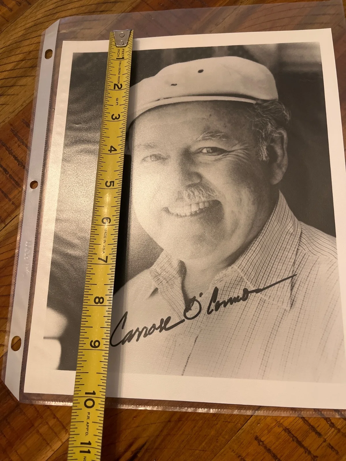 Carroll O'Connor — Carroll O'Connor Autographed Photo Actor "All In The Family" 8x10, изображение 4