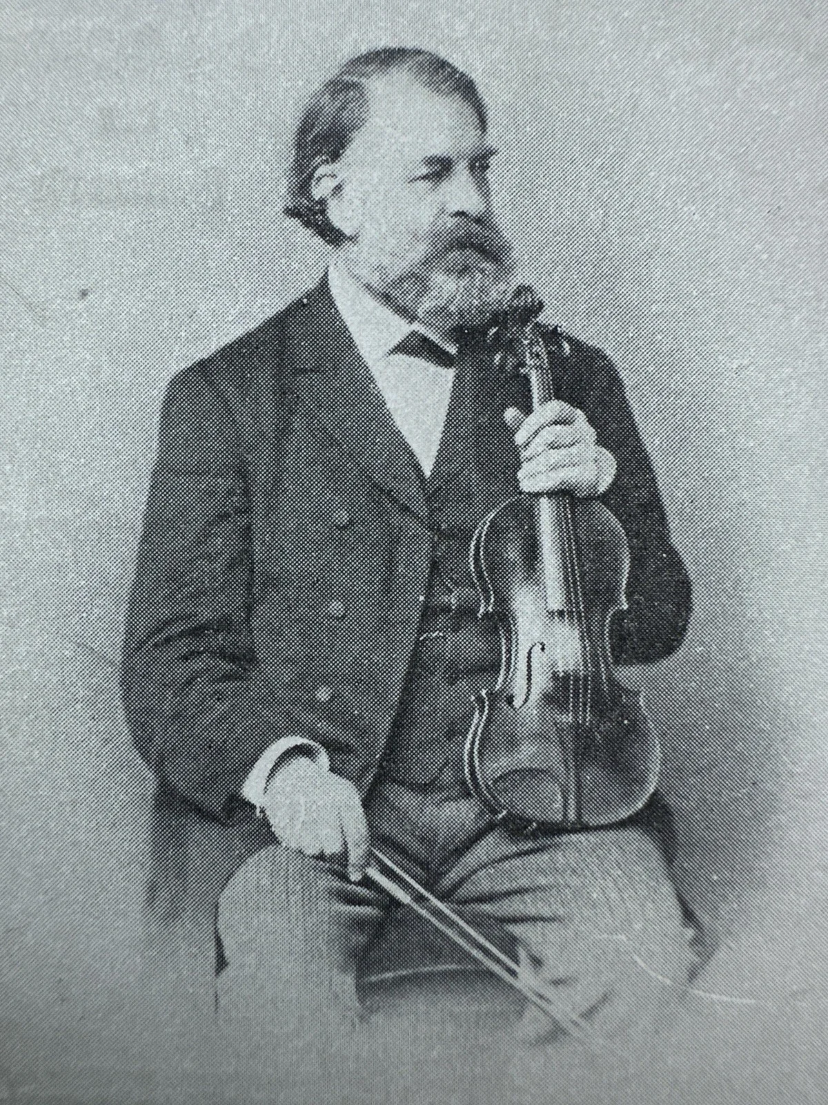 Joseph Joachim Violinist Postcard Original, image 3