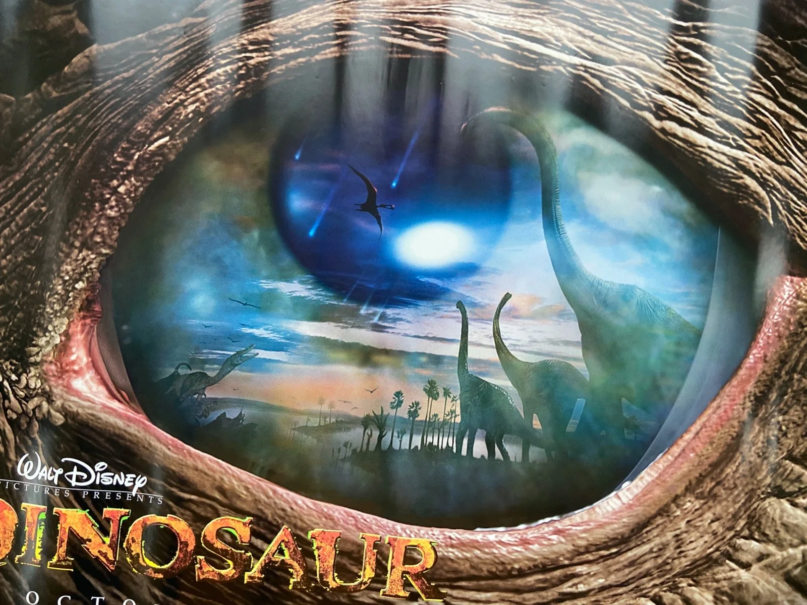 DINOSAUR WALT DISNEY Original UK ADVANCE Quad DS Cinema Poster NEW Rolled 30x40, изображение 3