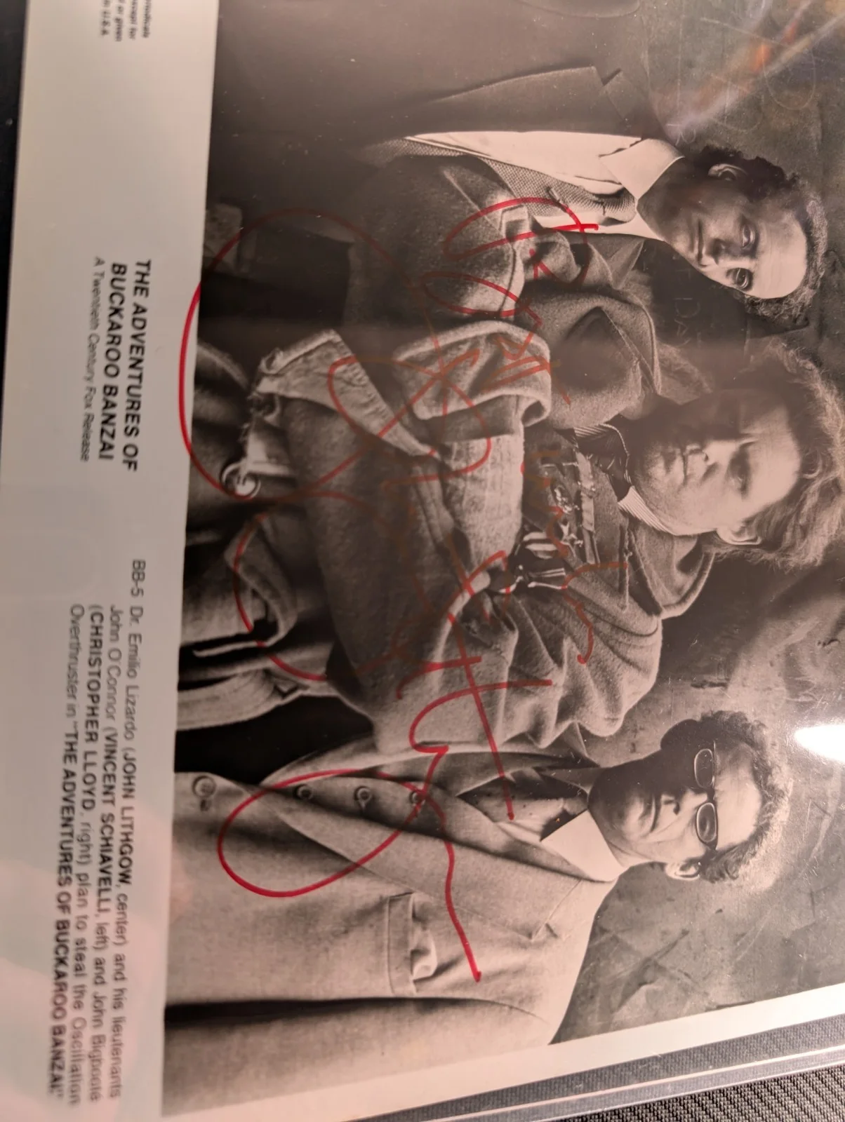 John Lithgow — John Lithgow Hand Signed Vintage Photo 8x10 Autograph Actor Buckaroo Banzai, изображение 2