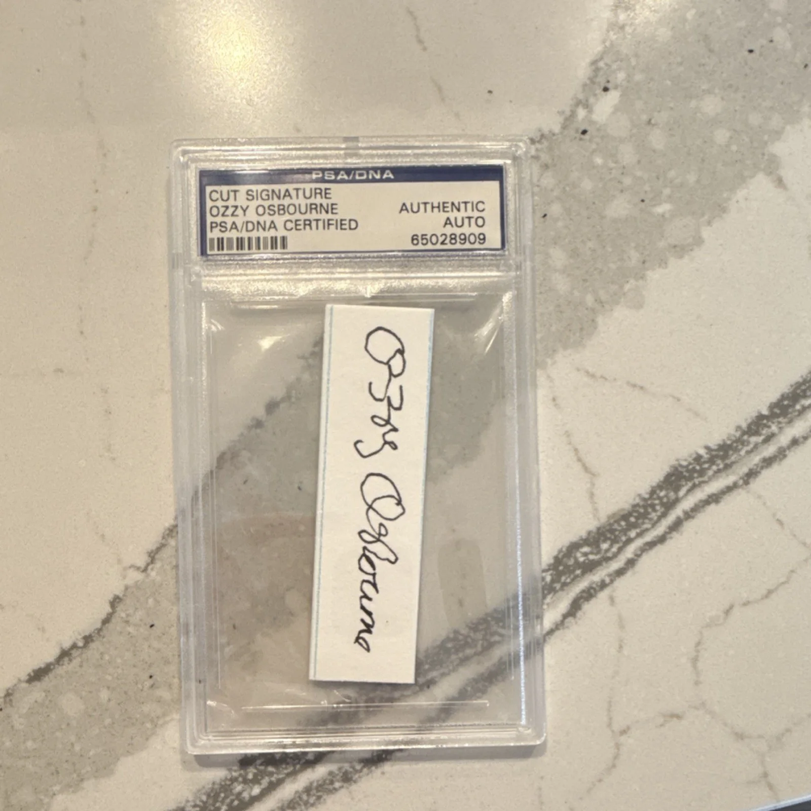 Ozzy Osbourne Original Signed Cut Signature PSA/DNA Certified Card, изображение 2