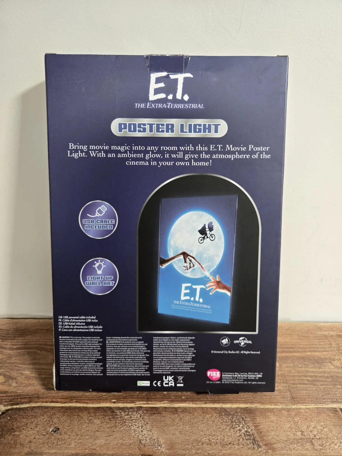 Official Licensed Universal Classics E.T Poster Light NEW FIZZ creations, image 2