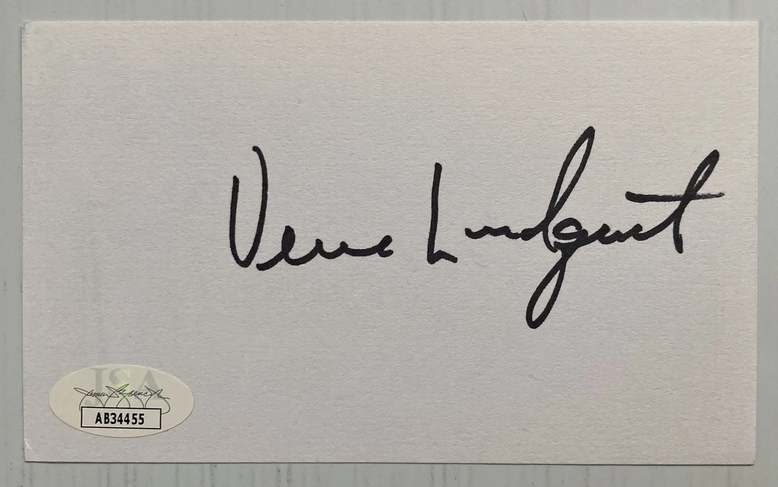 Verne Lundquist — CBS NFL Verne Lundquist Signed Autograph Golf Scorecard - JSA Cert - FREE S&H!, изображение 2