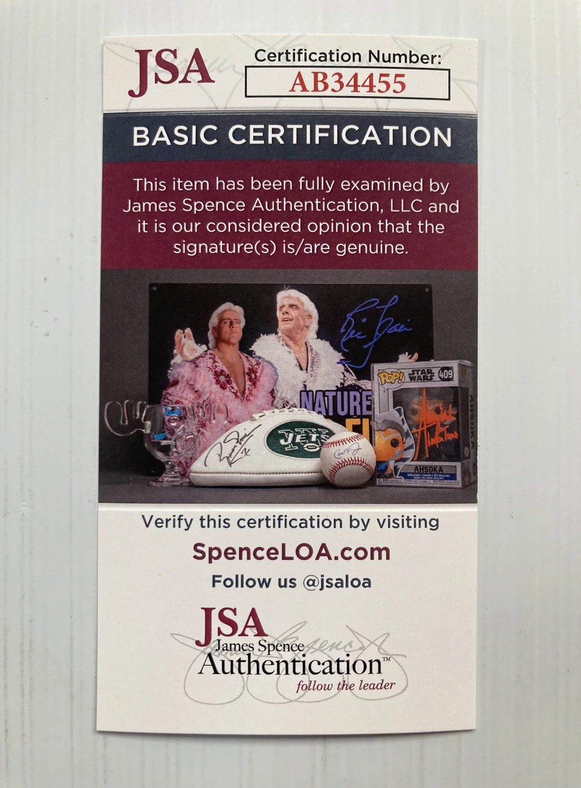 Verne Lundquist — CBS NFL Verne Lundquist Signed Autograph Golf Scorecard - JSA Cert - FREE S&H!, изображение 4