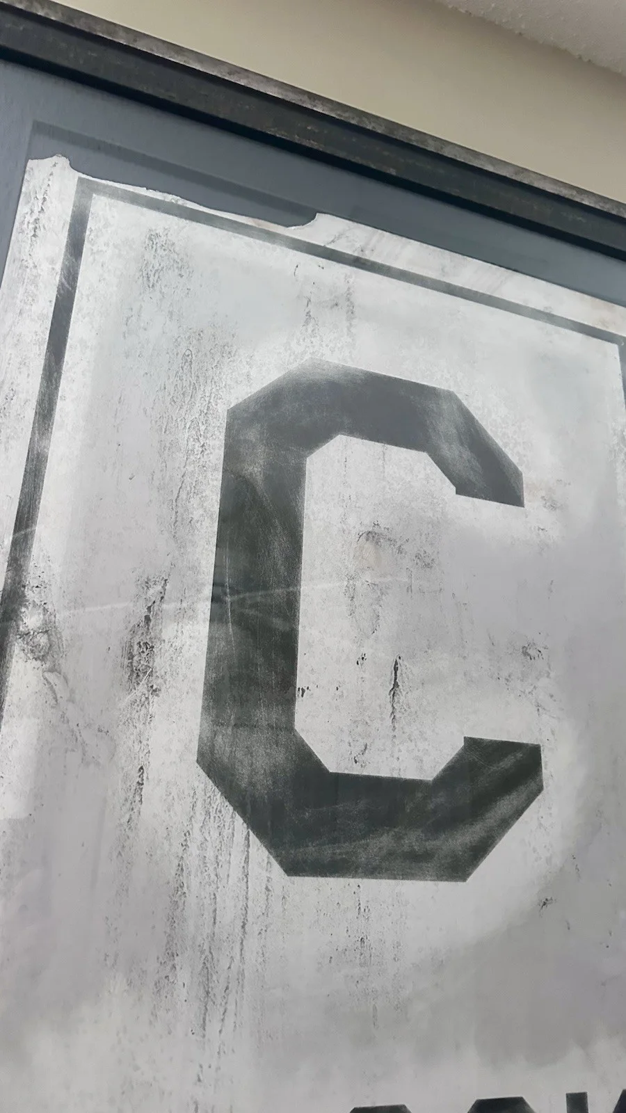The Walking Dead C-Block Sign Crew Original Prop Memorabilia, image 3