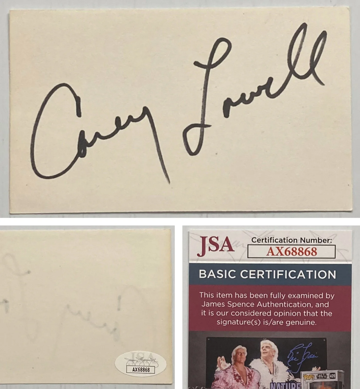 Carey Lowell — License To Kill Carey Lowell Signed Autograph 3x5 Index Card - JSA - FREE S&H!