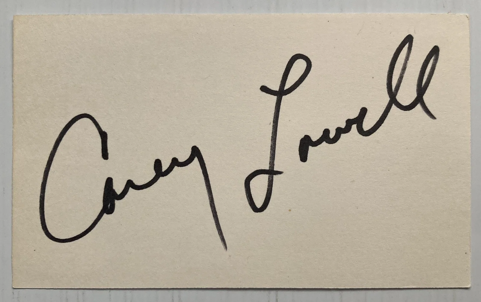 Carey Lowell — License To Kill Carey Lowell Signed Autograph 3x5 Index Card - JSA - FREE S&H!, изображение 2