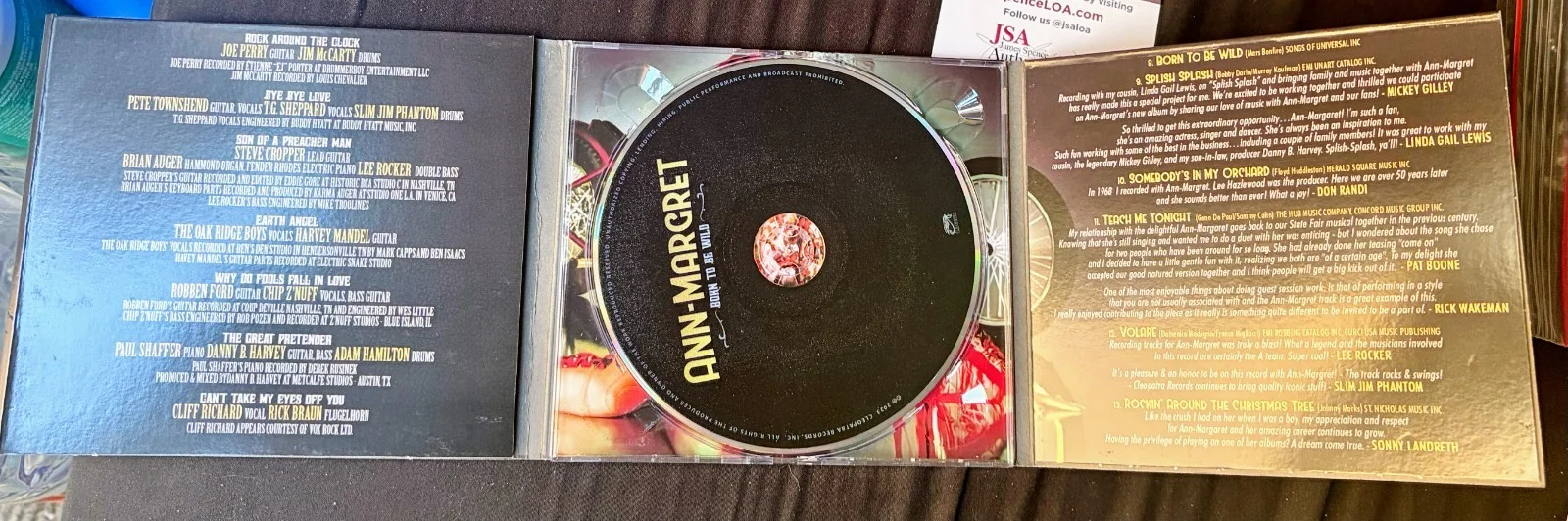 Ann Margret Born To Be Wild Ltd Edition Signed CD - JSA AUTHENTICATED - RARE, image 5