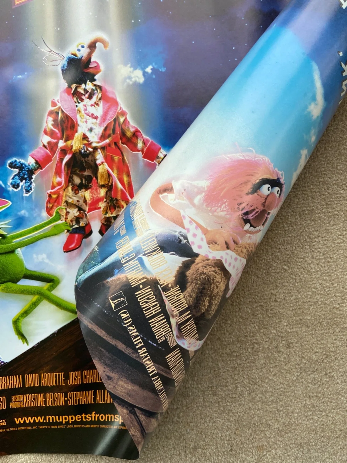 MUPPETS FROM SPACE the Xmas File Original UK Quad Cinema Poster NEW 30x40, изображение 5