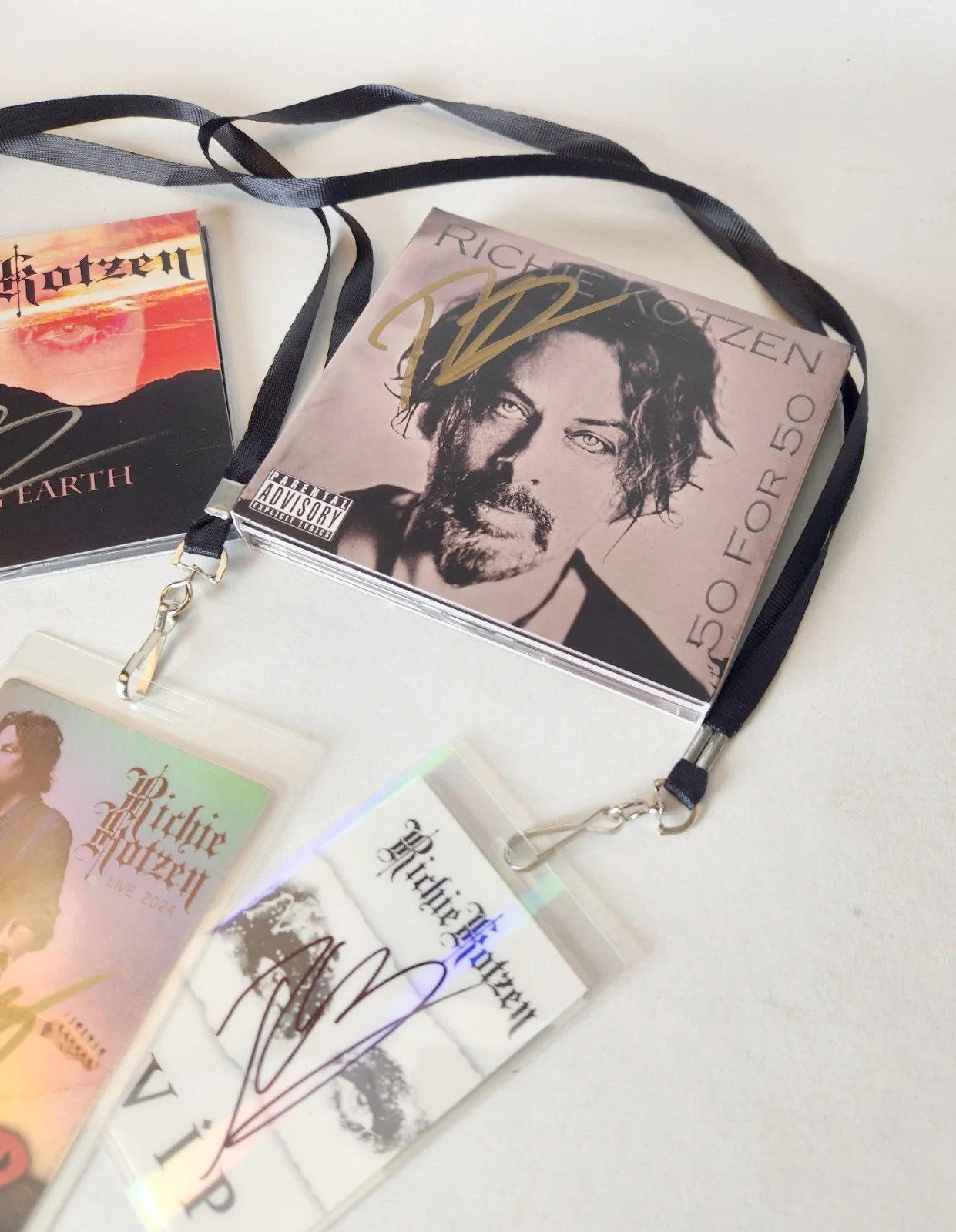 Richie Kotzen — Richie Kotzen Autographed Fan Bundle – Signed CDs + VIP Passes, image 5