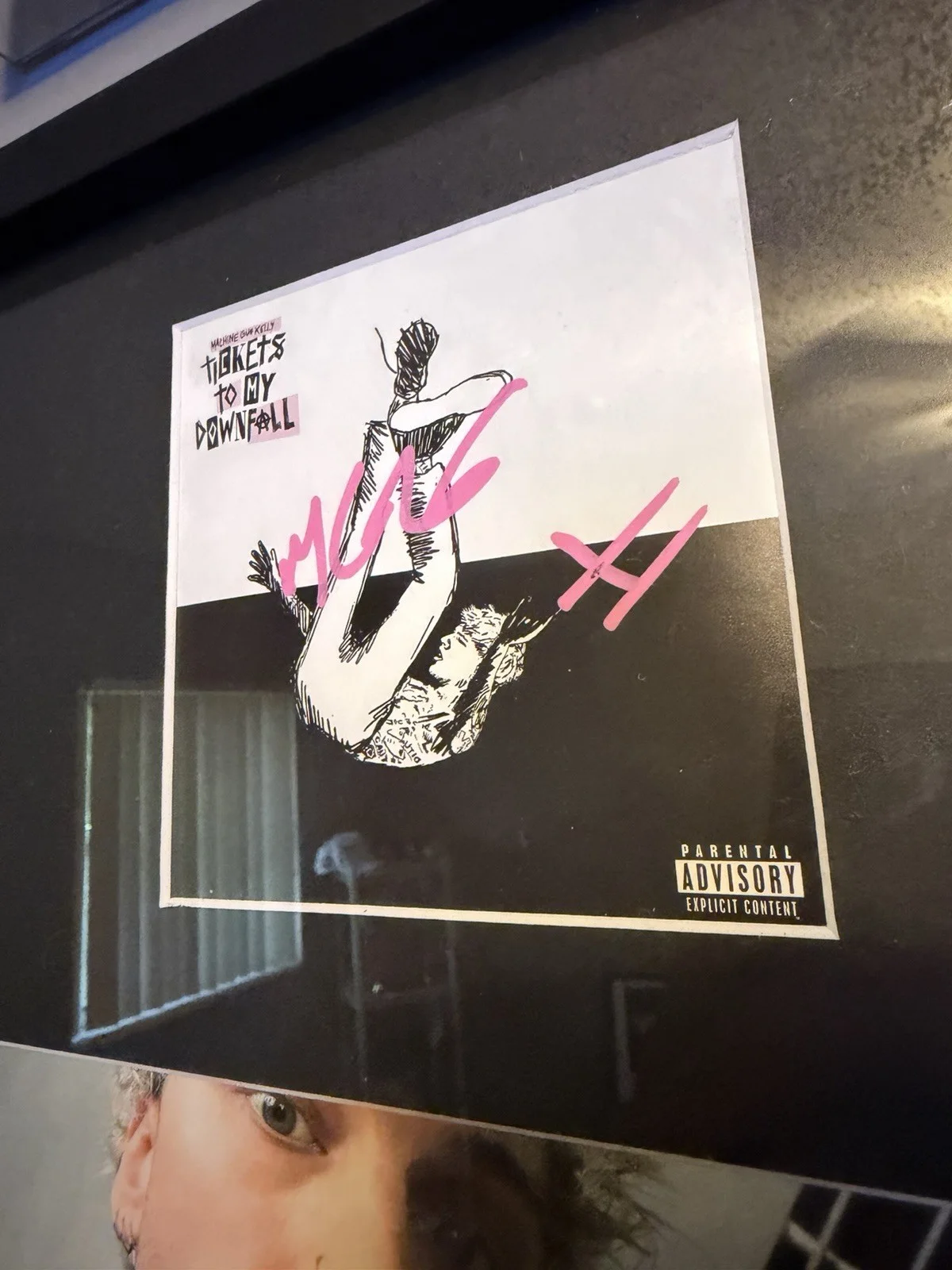 Machine Gun Kelly — Machine Gun Kelly Autographed Signed Framed CD Tickets To My Downfall MGK, image 2